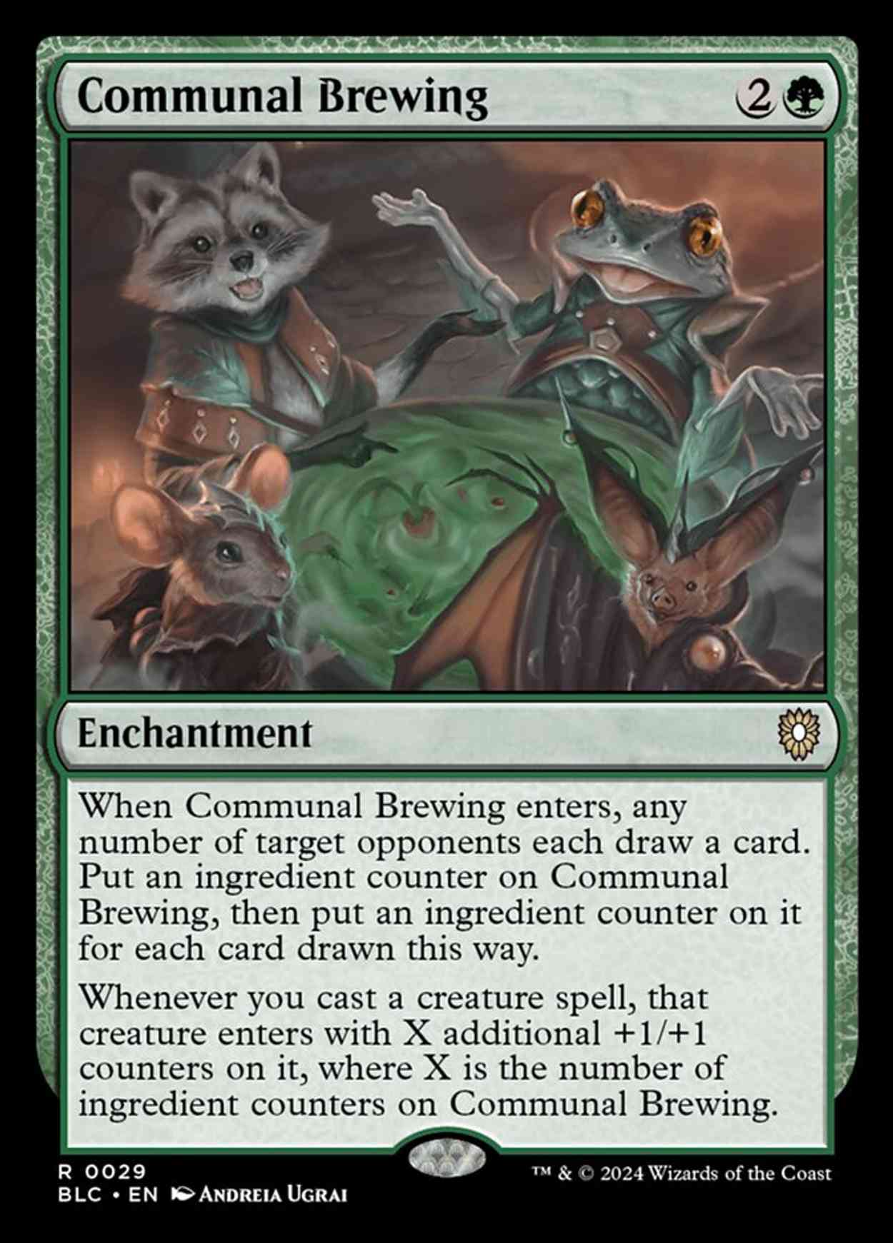 Communal Brewing magic card front