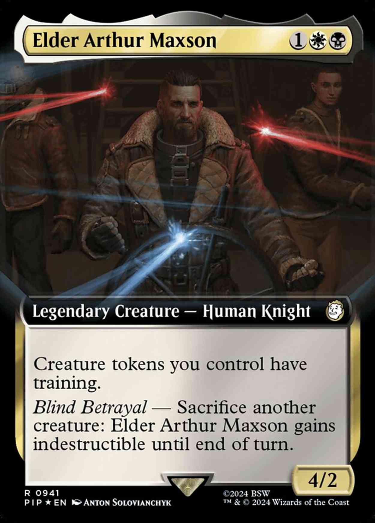 Elder Arthur Maxson (Extended Art) (Surge Foil) magic card front