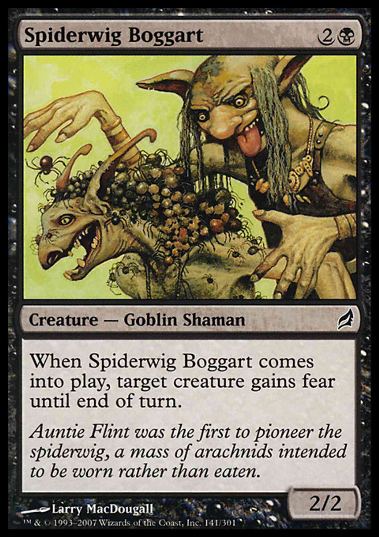 Spiderwig Boggart magic card front