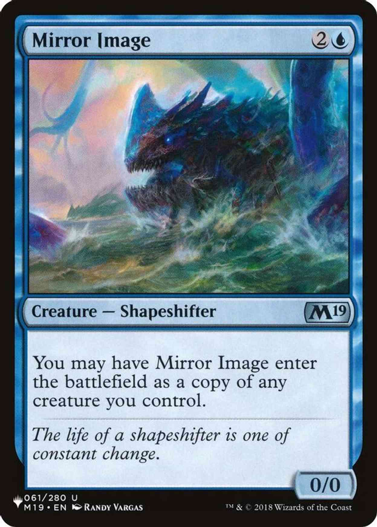 Mirror Image magic card front