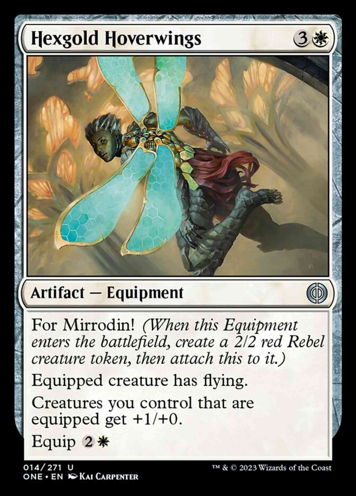 Hexgold Hoverwings magic card front