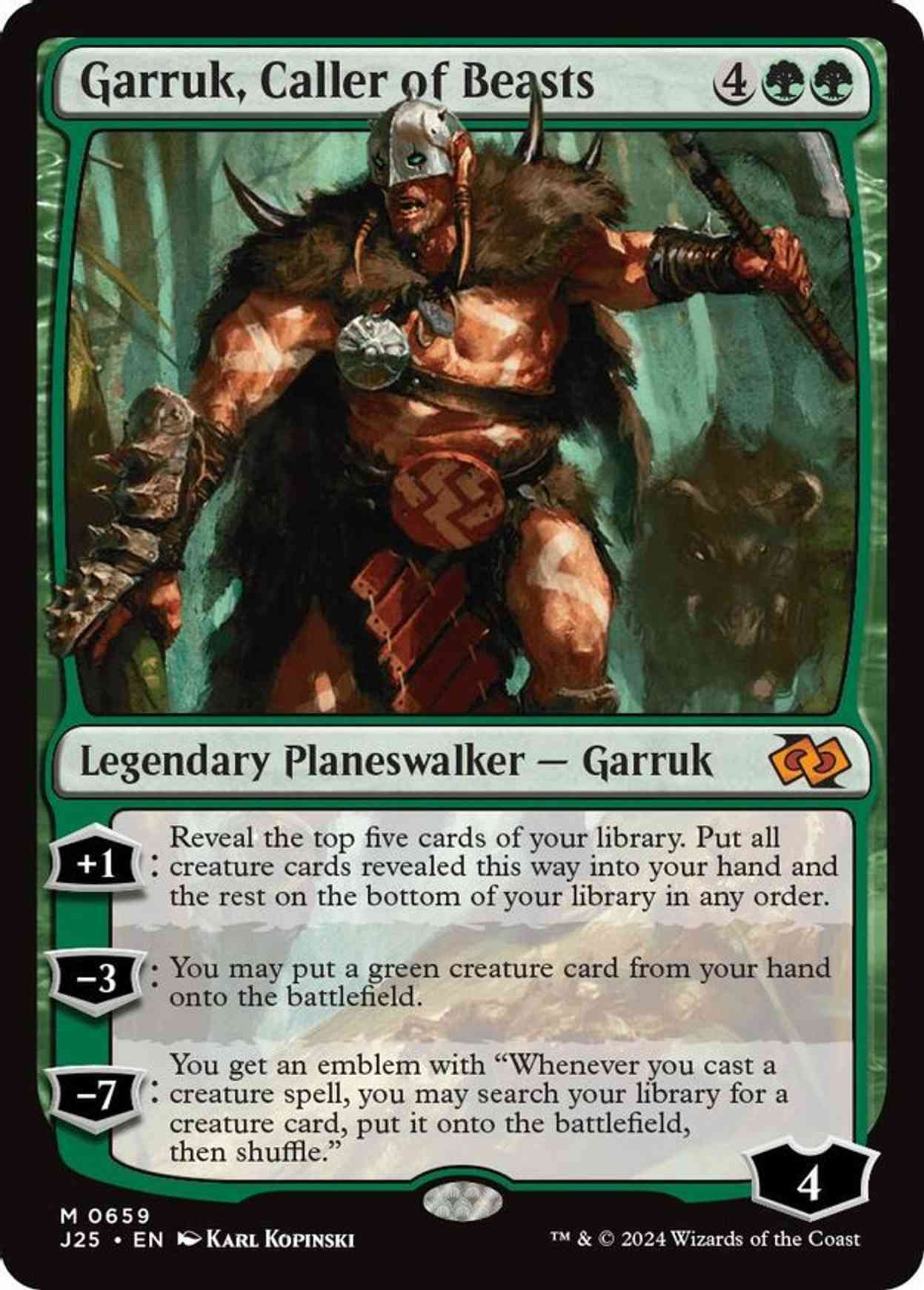 Garruk, Caller of Beasts magic card front