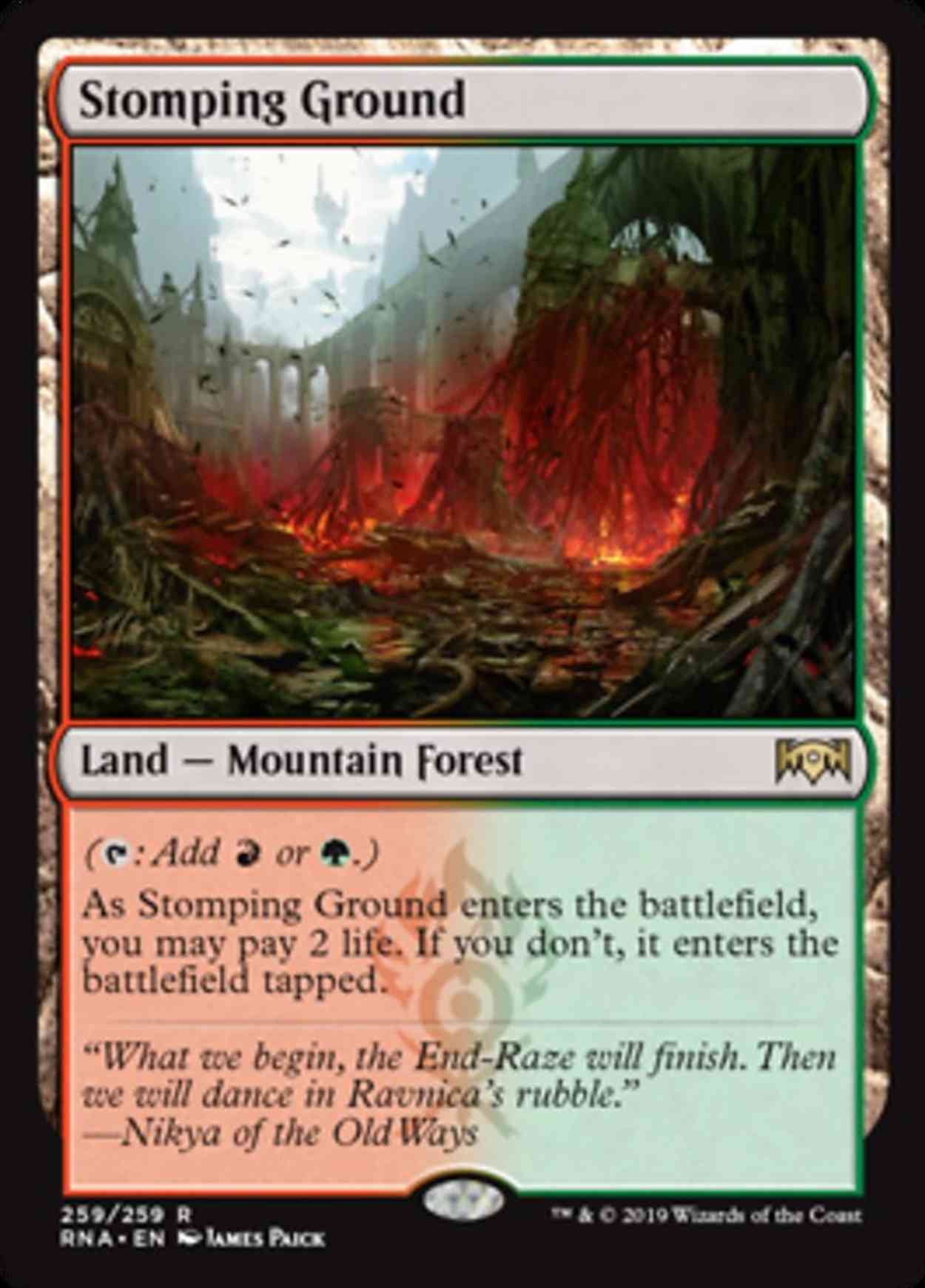 Stomping Ground Price from mtg Ravnica Allegiance