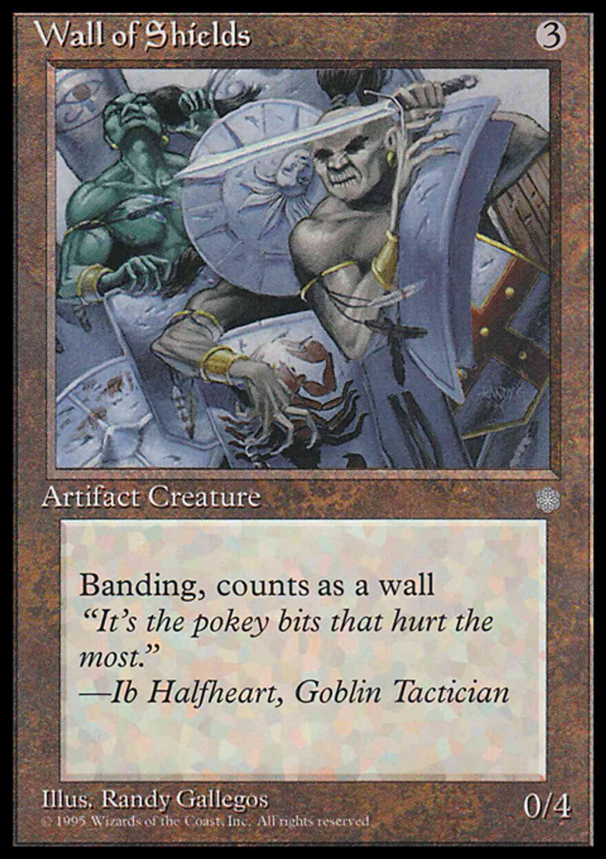 Wall of Shields magic card front