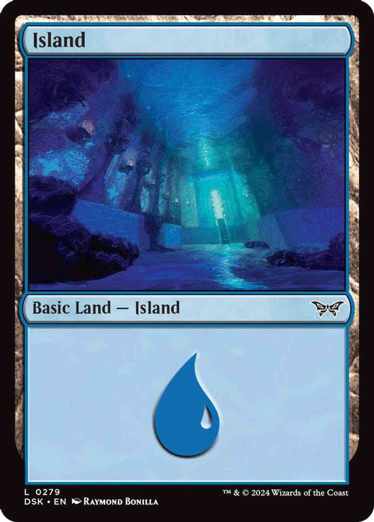 Island (0279) magic card front