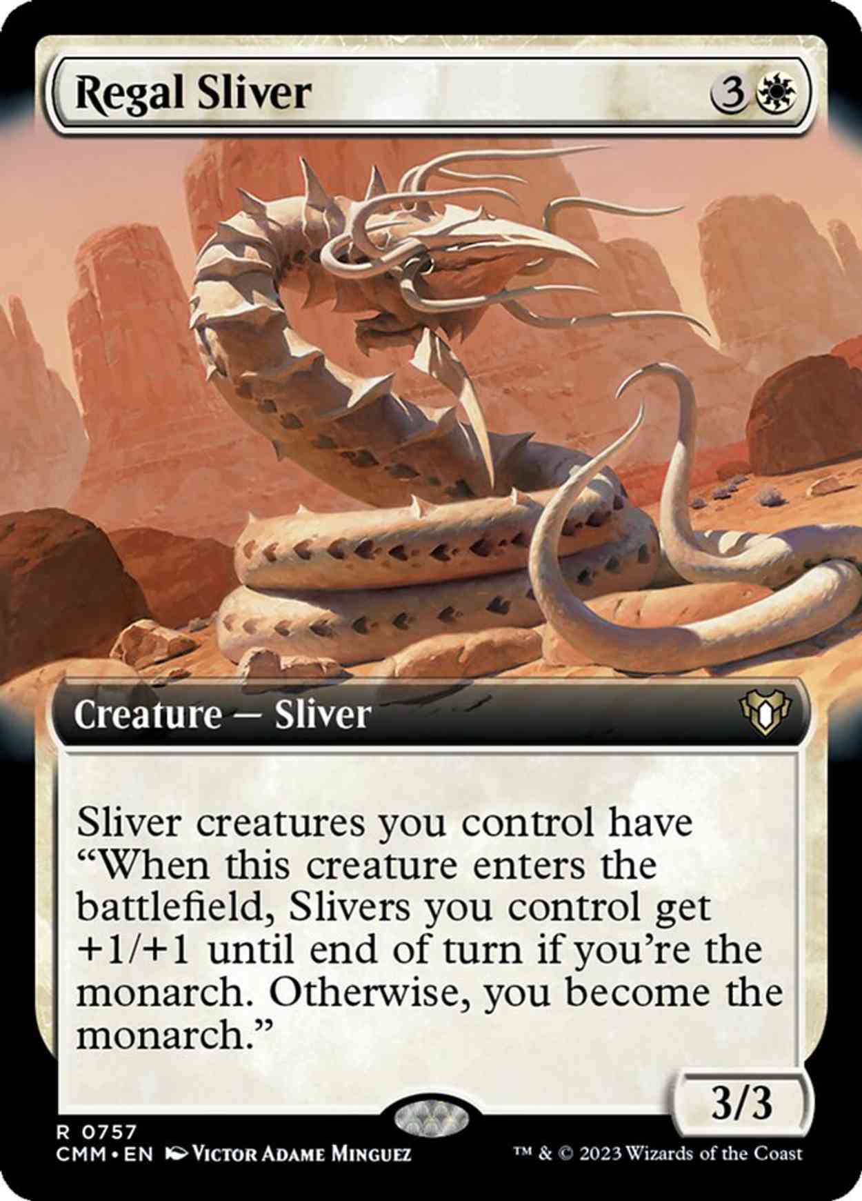 Regal Sliver (Extended Art) magic card front