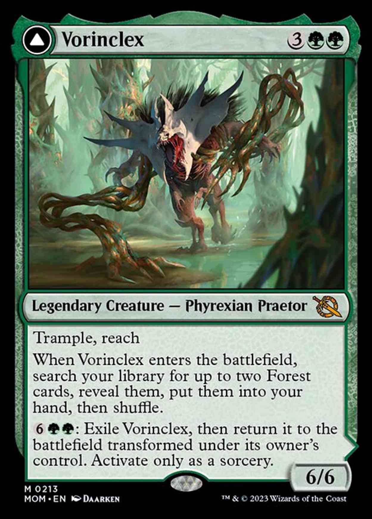 Vorinclex magic card front