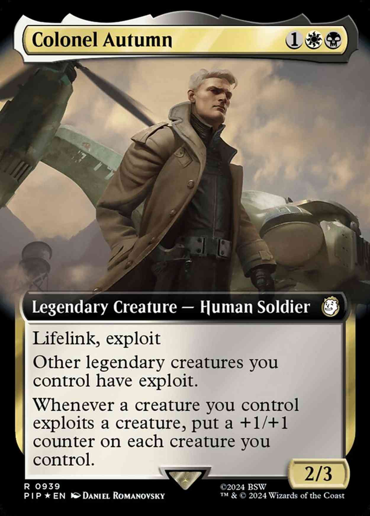 Colonel Autumn (Extended Art) (Surge Foil) magic card front