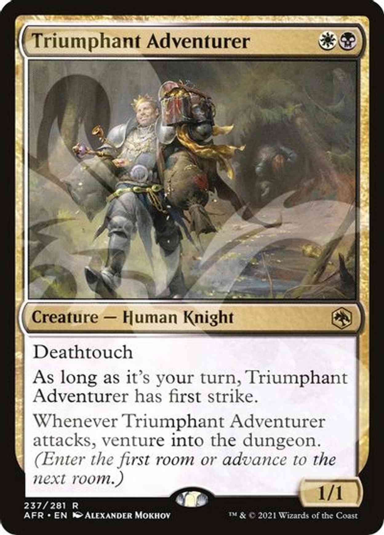Triumphant Adventurer magic card front