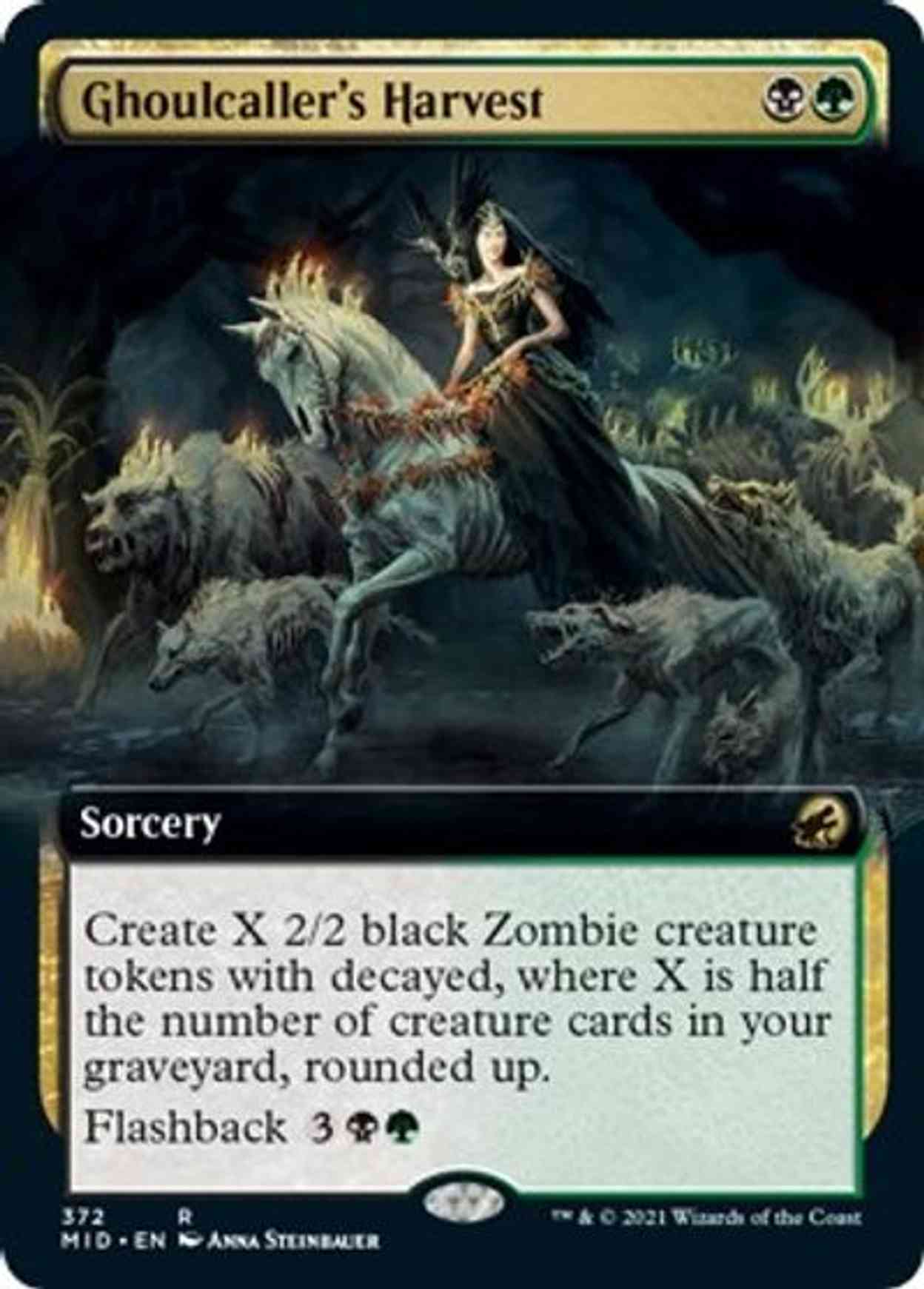 Ghoulcaller's Harvest (Extended Art) magic card front
