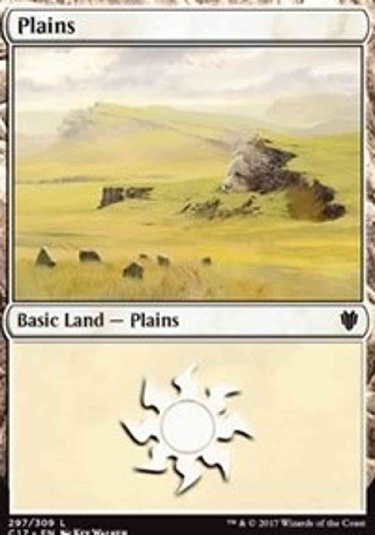 Plains (297) magic card front