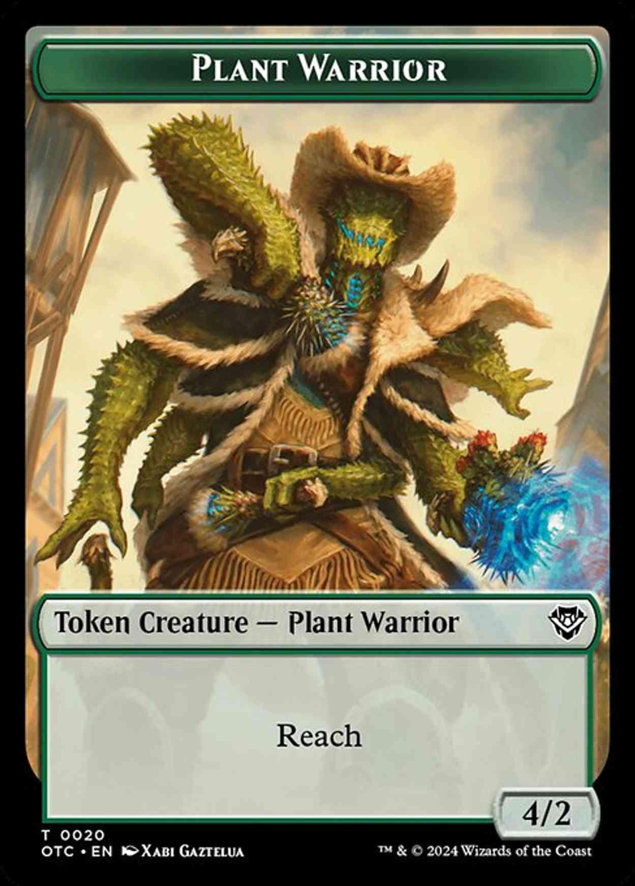 Plant Warrior // Treasure Double-Sided Token magic card front