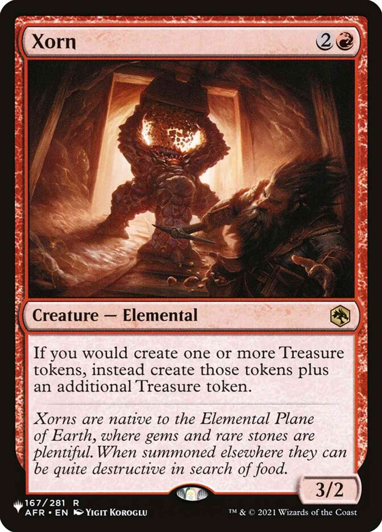 Xorn magic card front