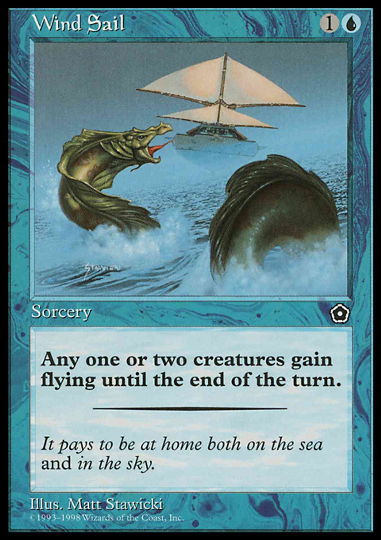 Wind Sail magic card front