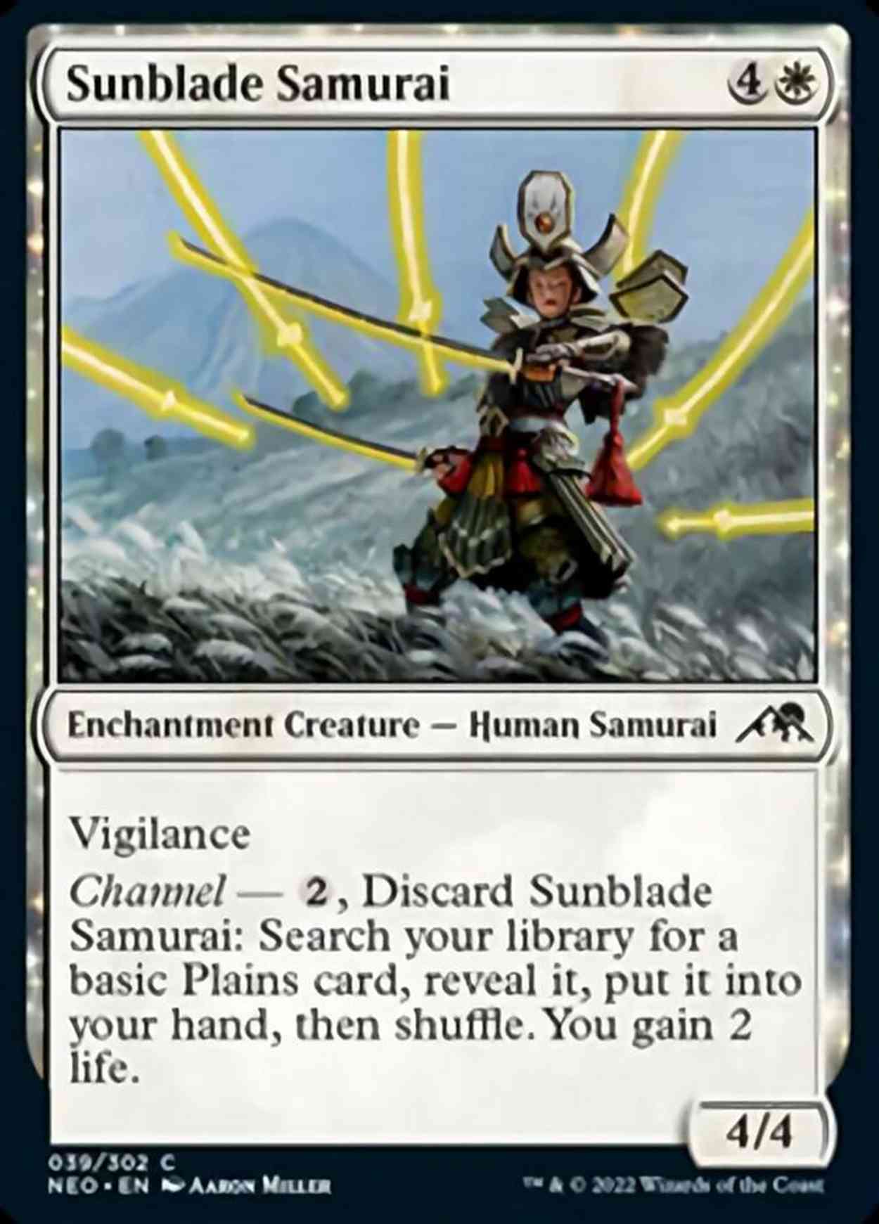 Sunblade Samurai magic card front