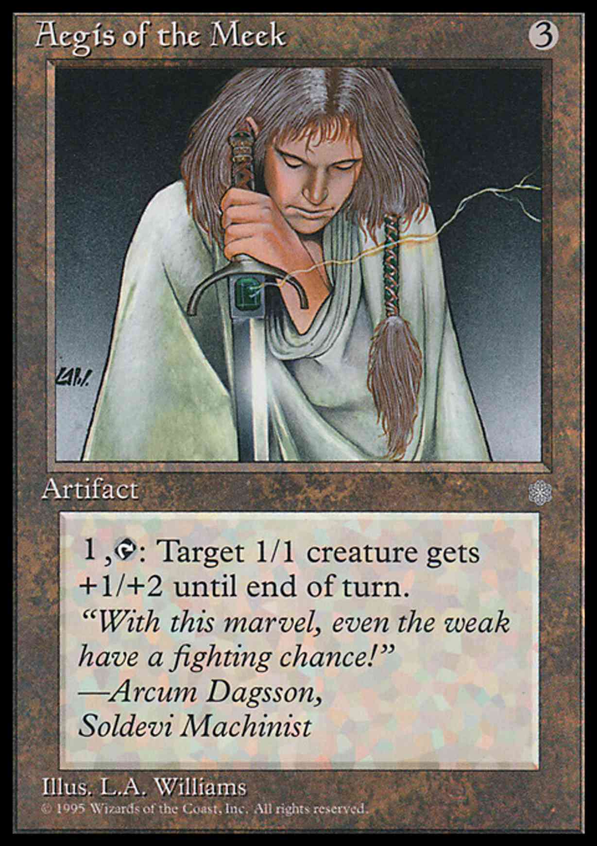Aegis of the Meek magic card front