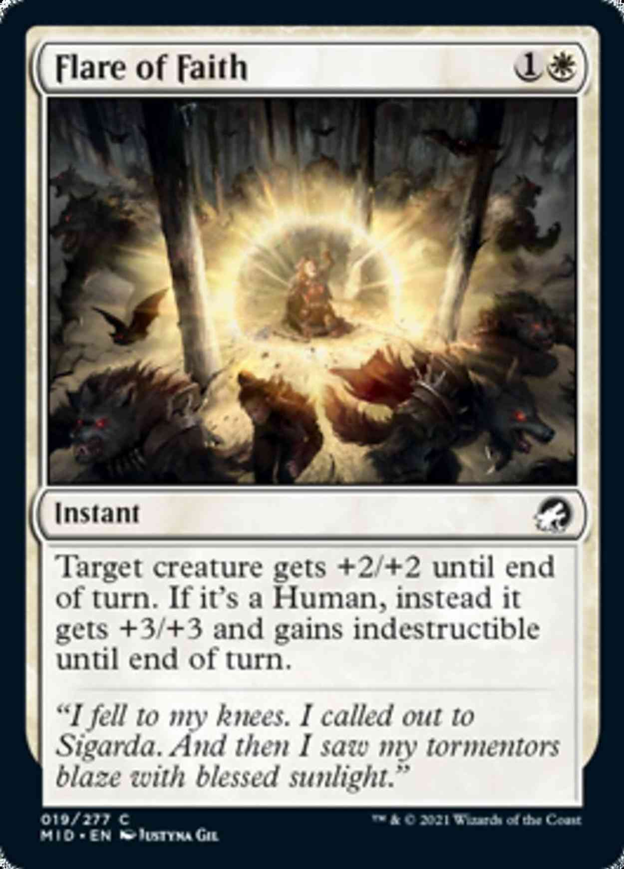 Flare of Faith magic card front