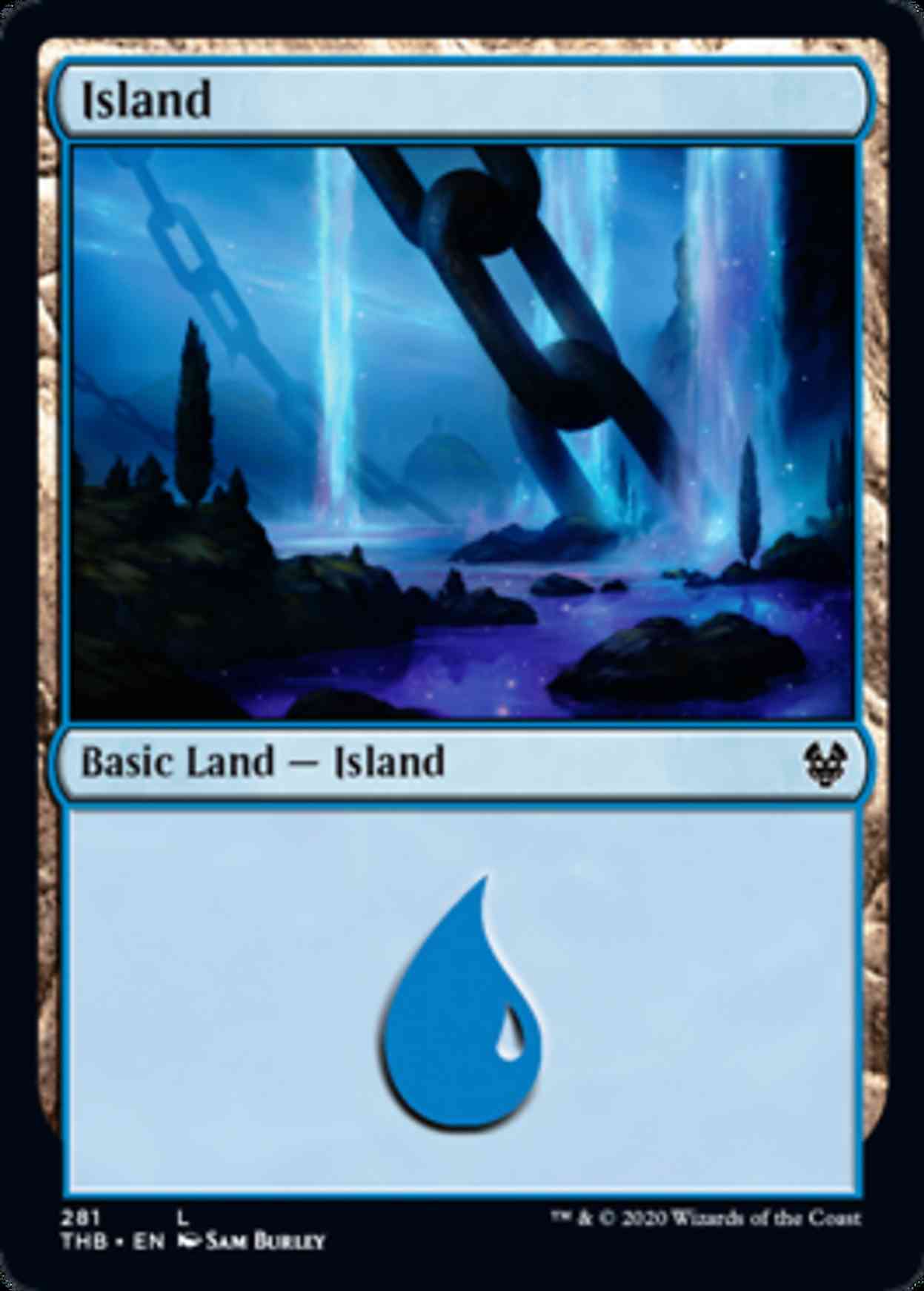Island (281) magic card front