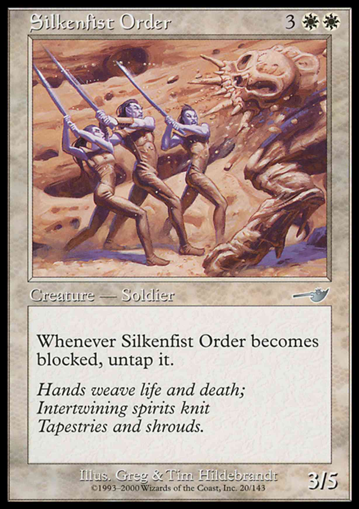 Silkenfist Order magic card front