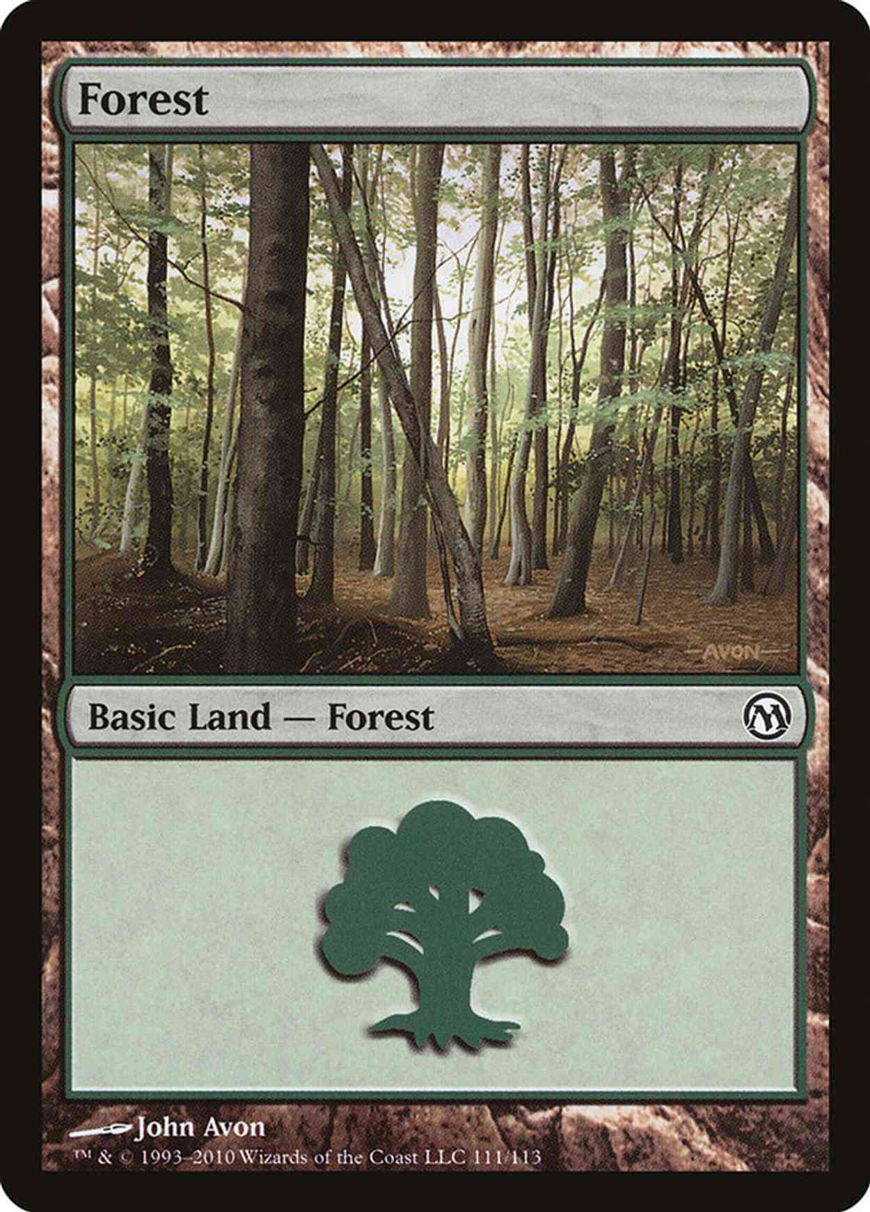 Forest (111) magic card front