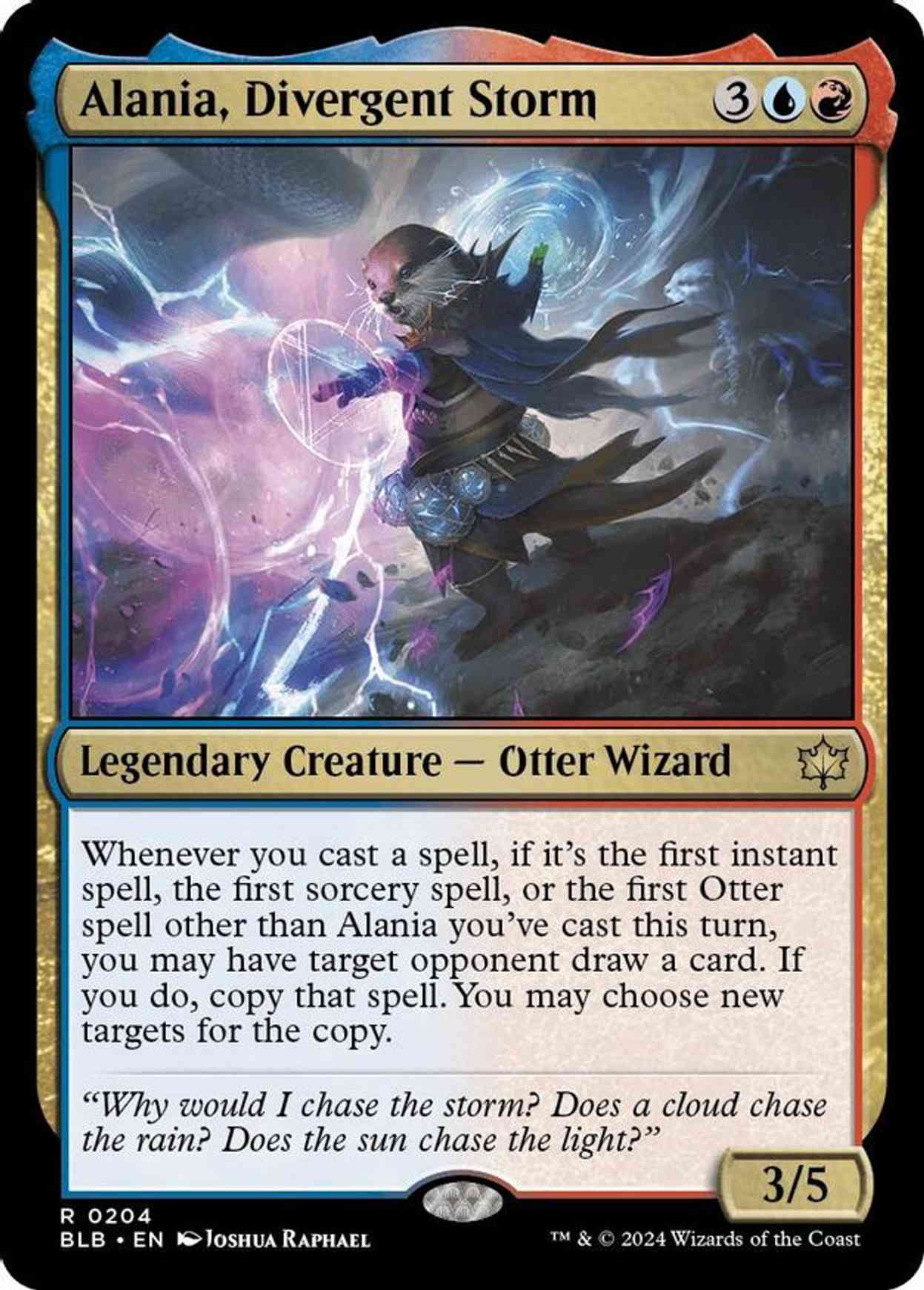 Alania, Divergent Storm magic card front