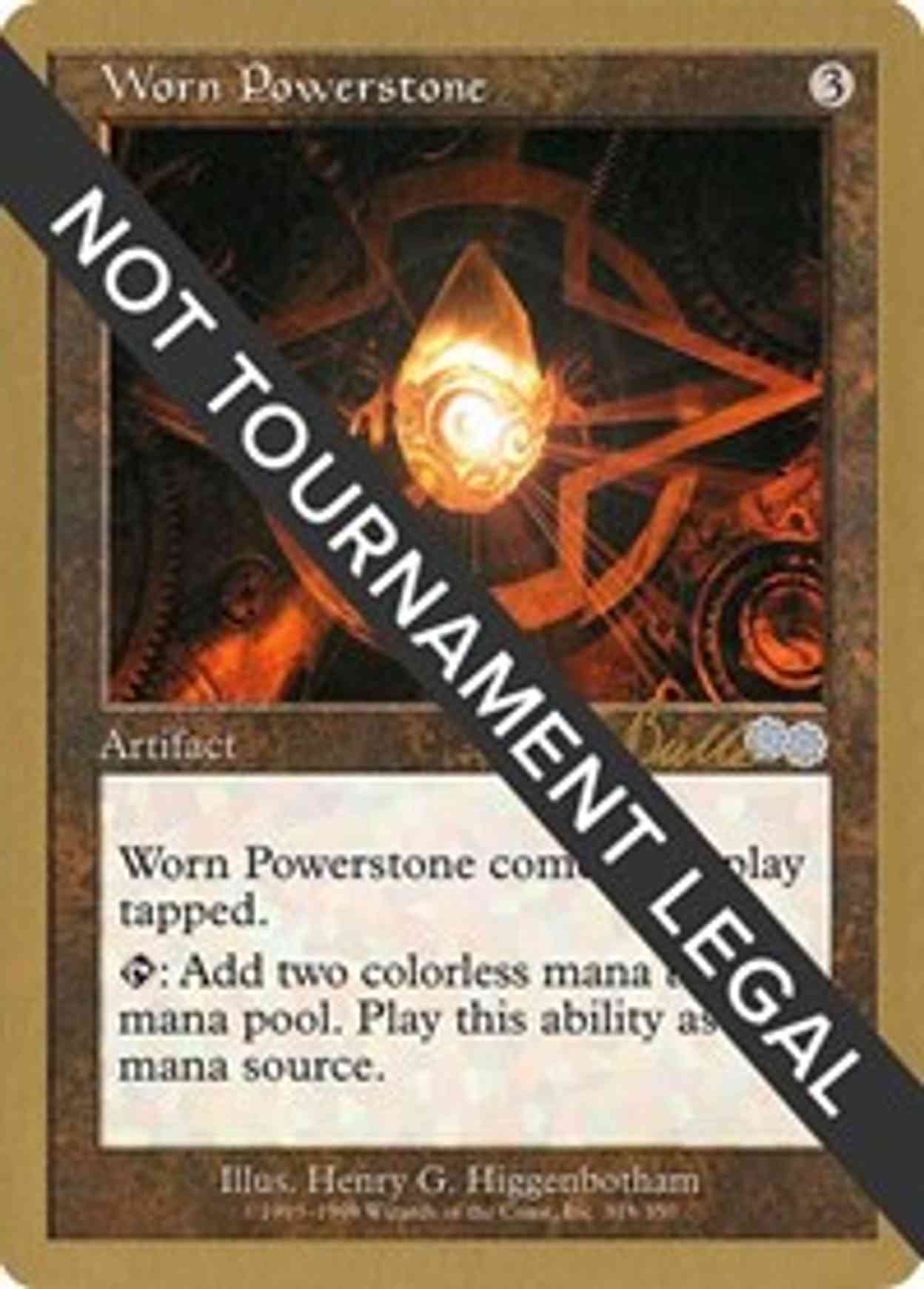 Worn Powerstone - 1999 Kai Budde (USG) magic card front