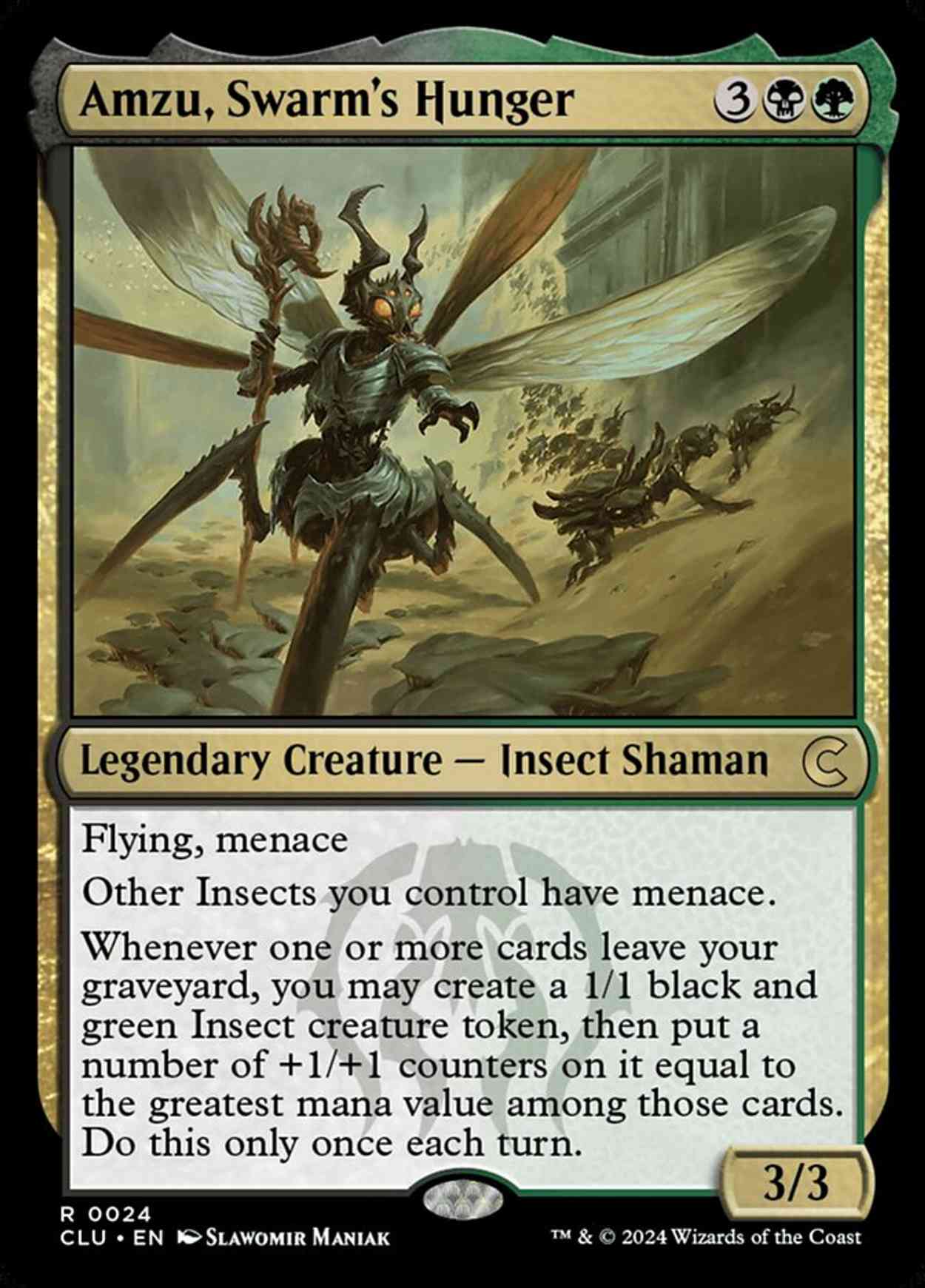 Amzu, Swarm's Hunger magic card front