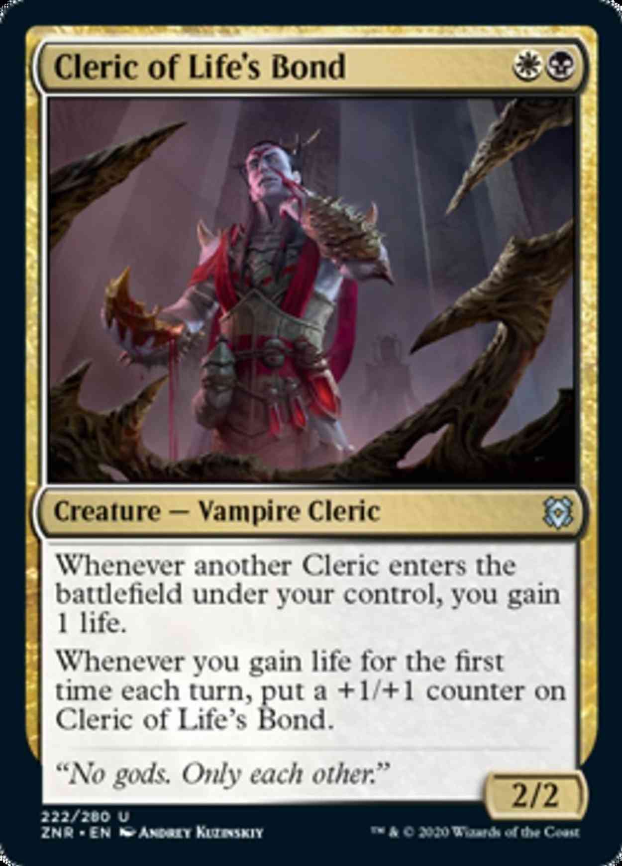 Cleric of Life's Bond magic card front