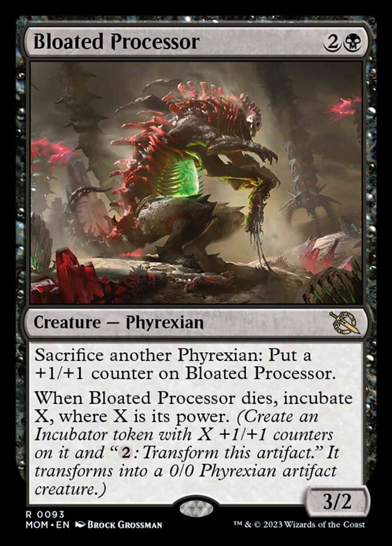 Bloated Processor magic card front