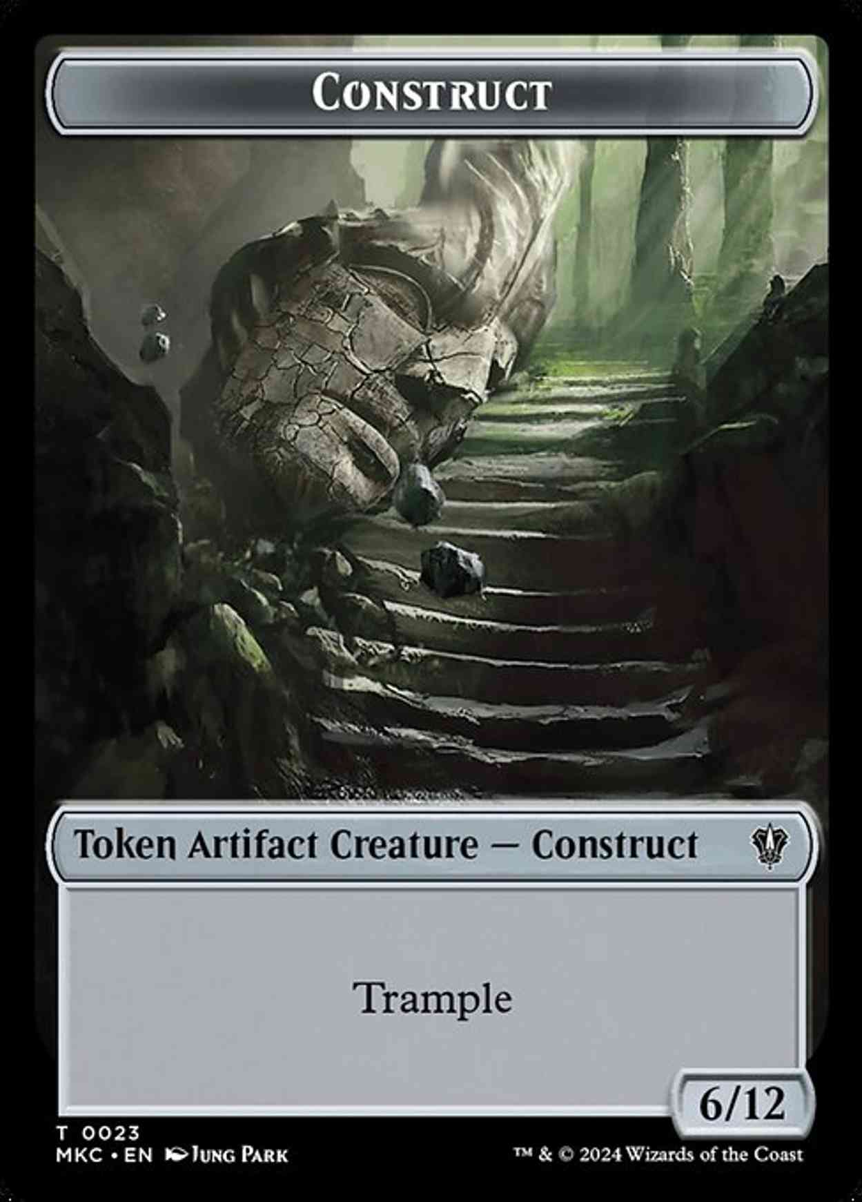 Construct // Soldier Double-Sided Token magic card front