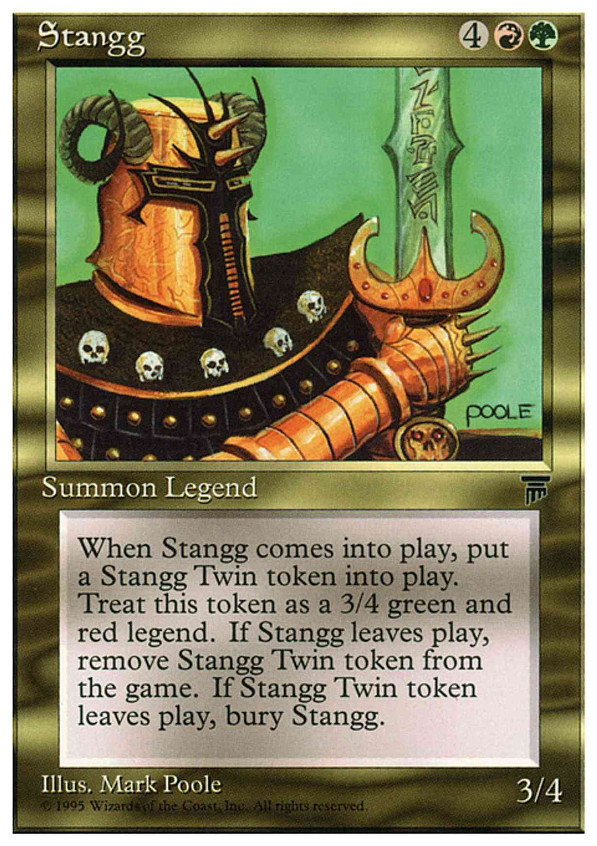Stangg magic card front