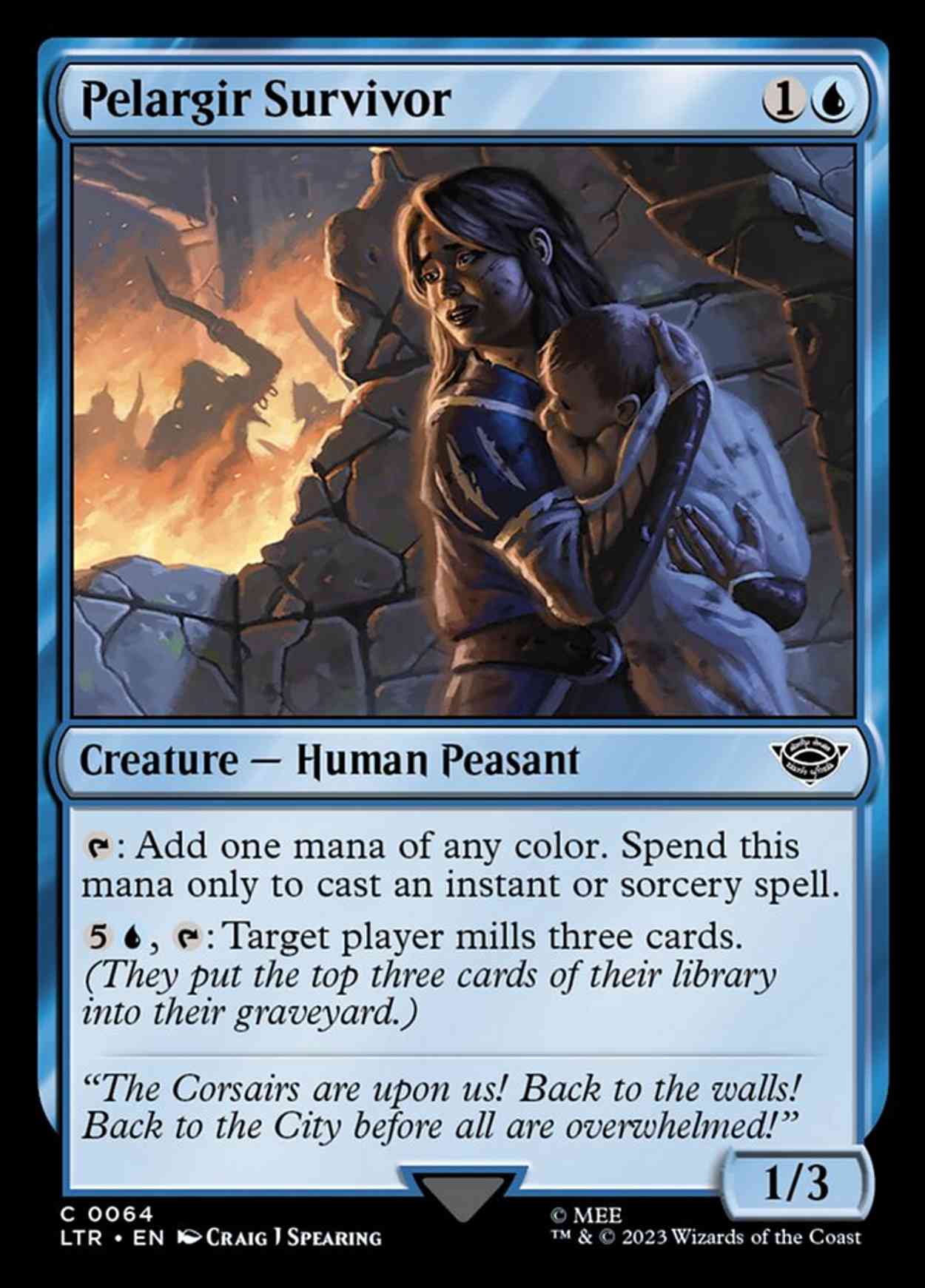 Pelargir Survivor magic card front