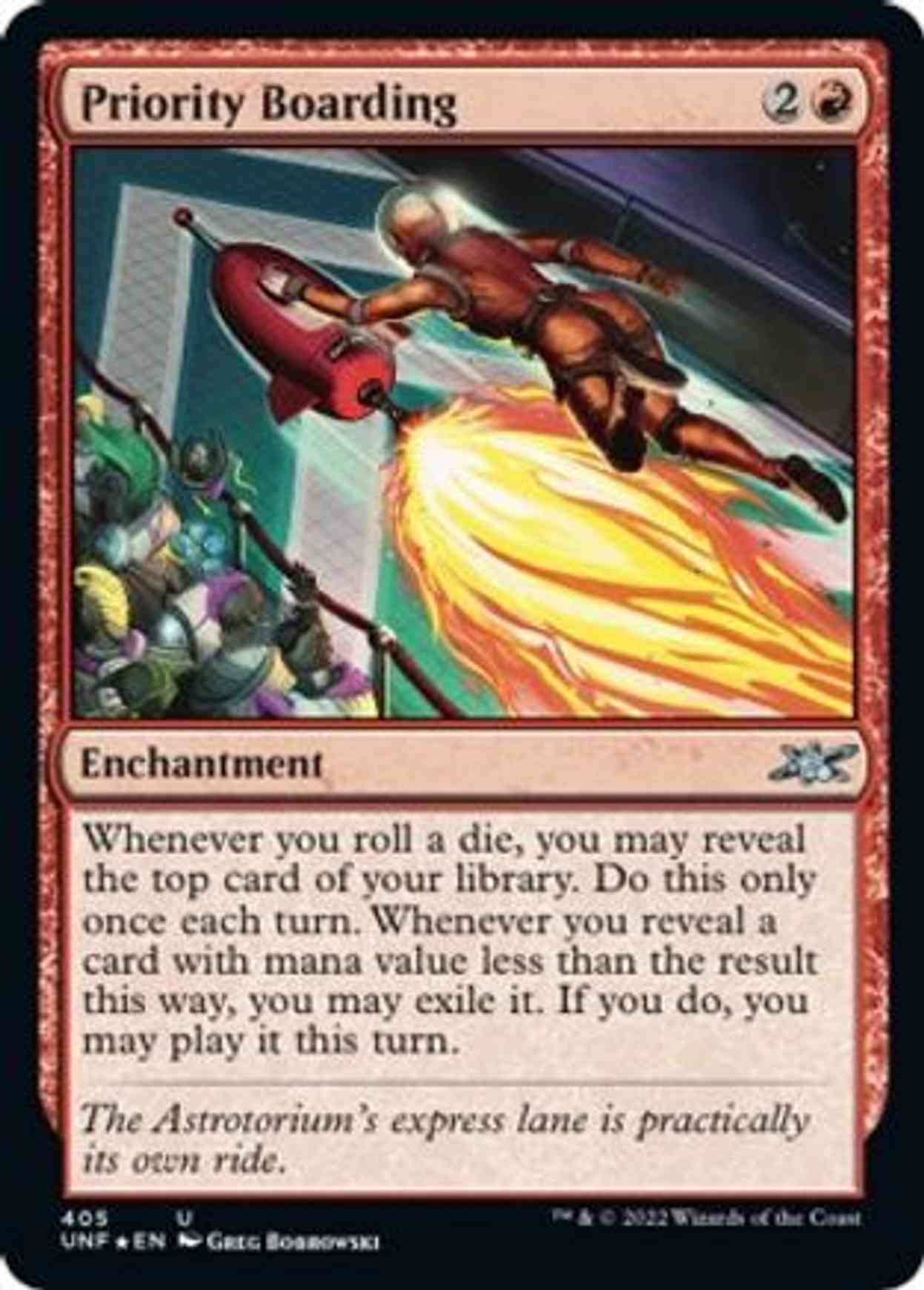 Priority Boarding (Galaxy Foil) magic card front
