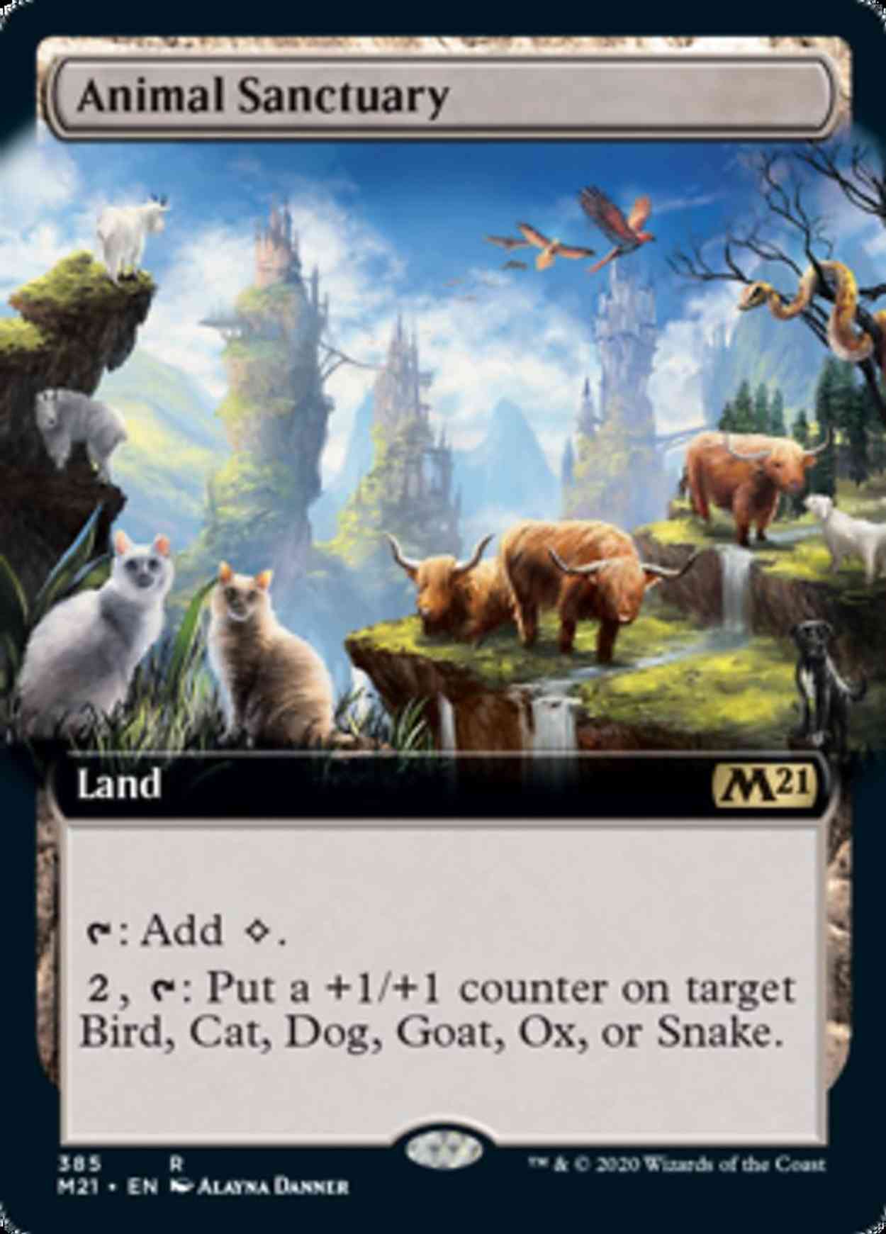 Animal Sanctuary (Extended Art) magic card front