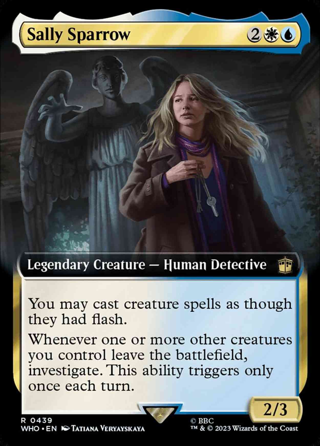 Sally Sparrow (Extended Art) magic card front