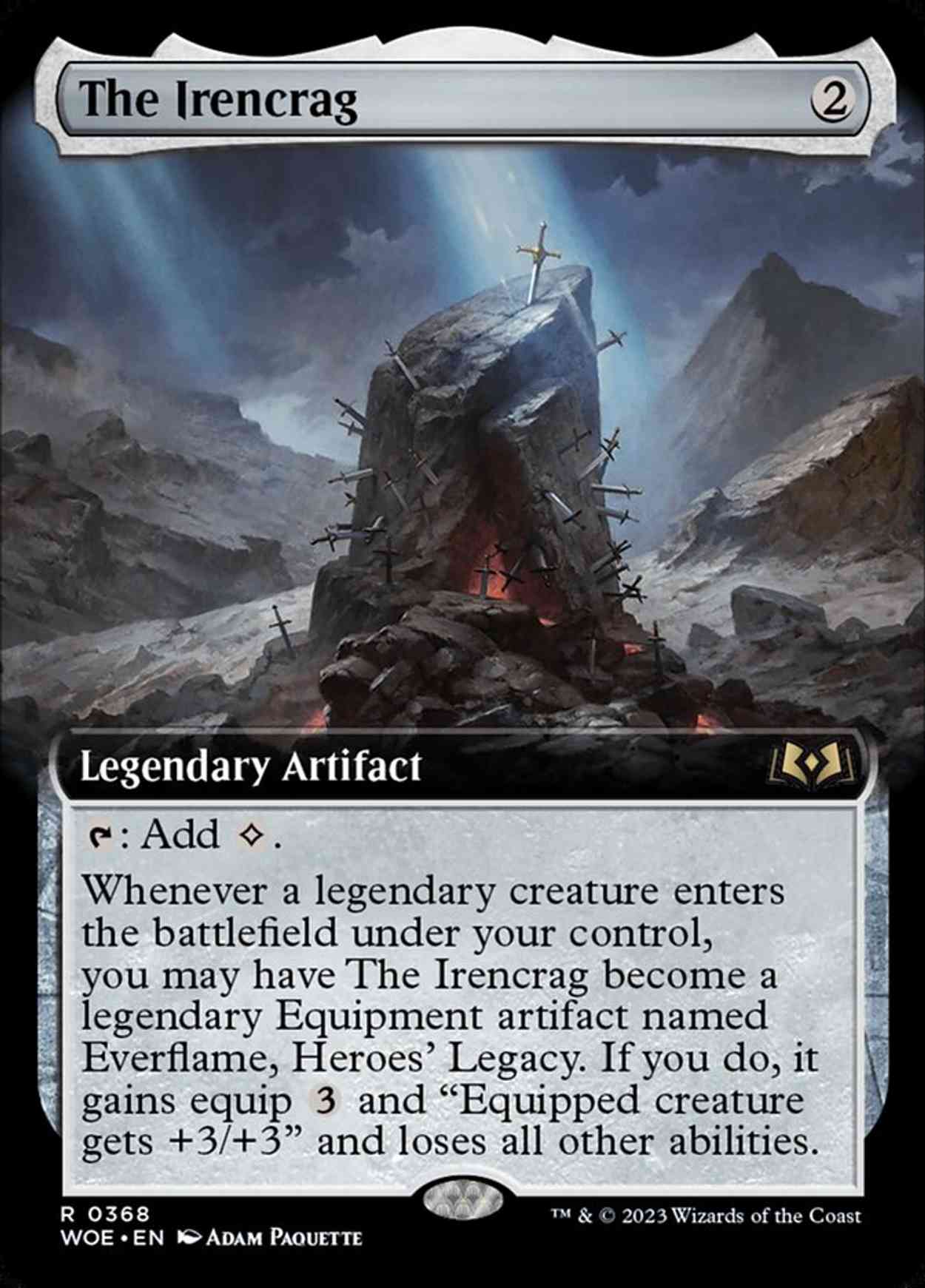 The Irencrag (Extended Art) magic card front