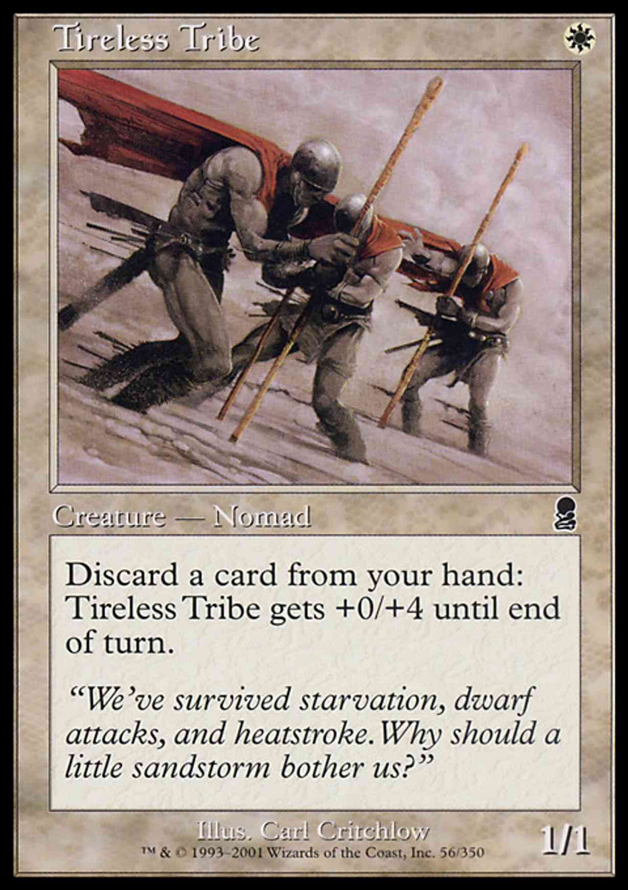 Tireless Tribe magic card front