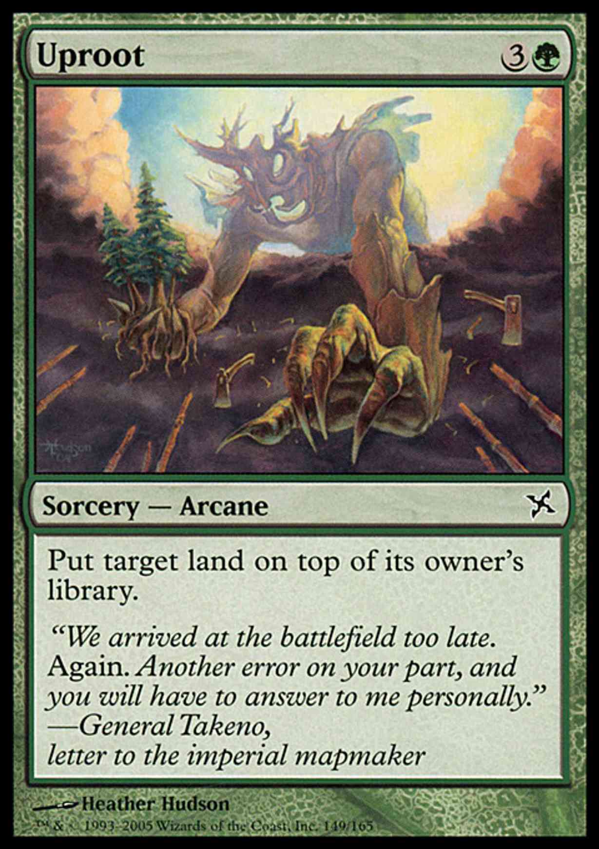 Uproot magic card front