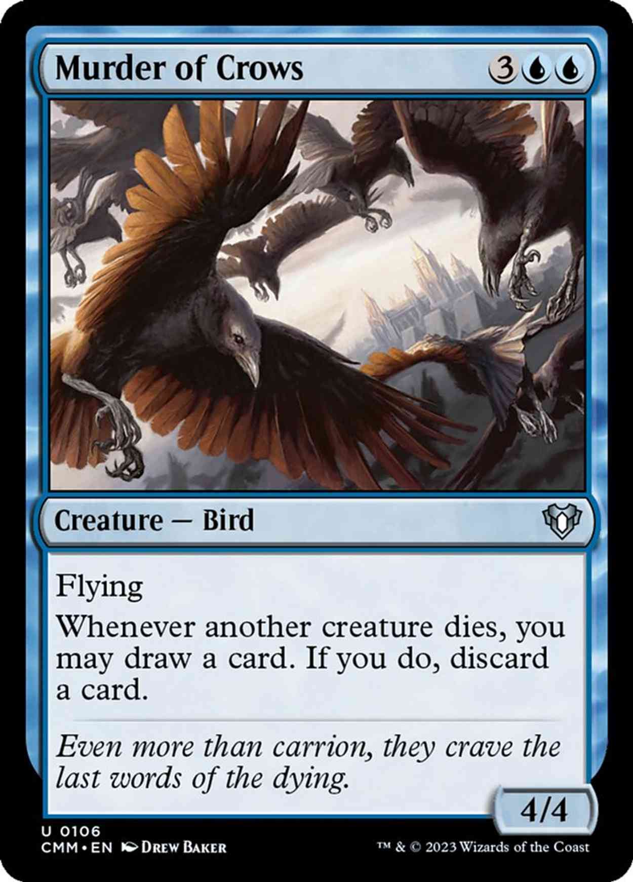 Murder of Crows magic card front