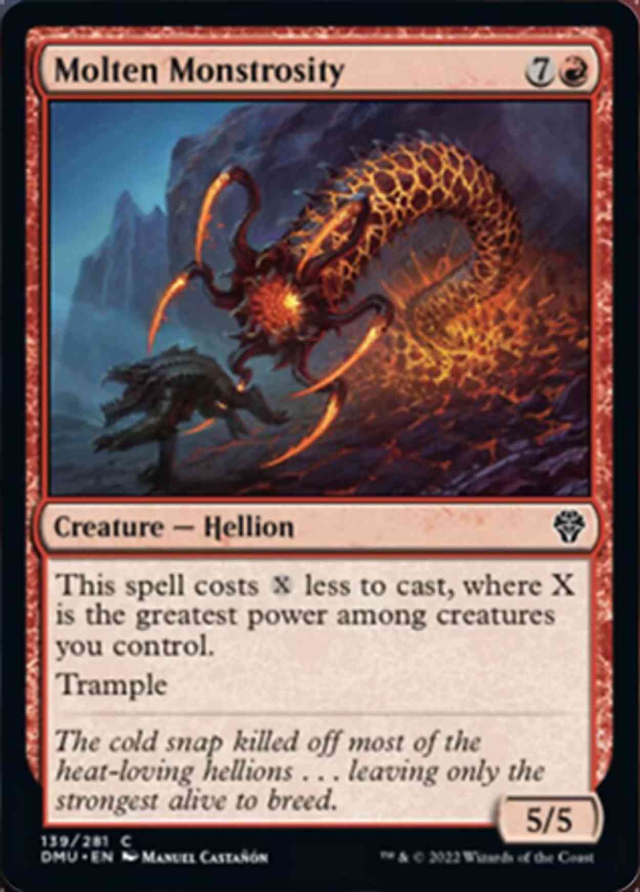 Molten Monstrosity magic card front