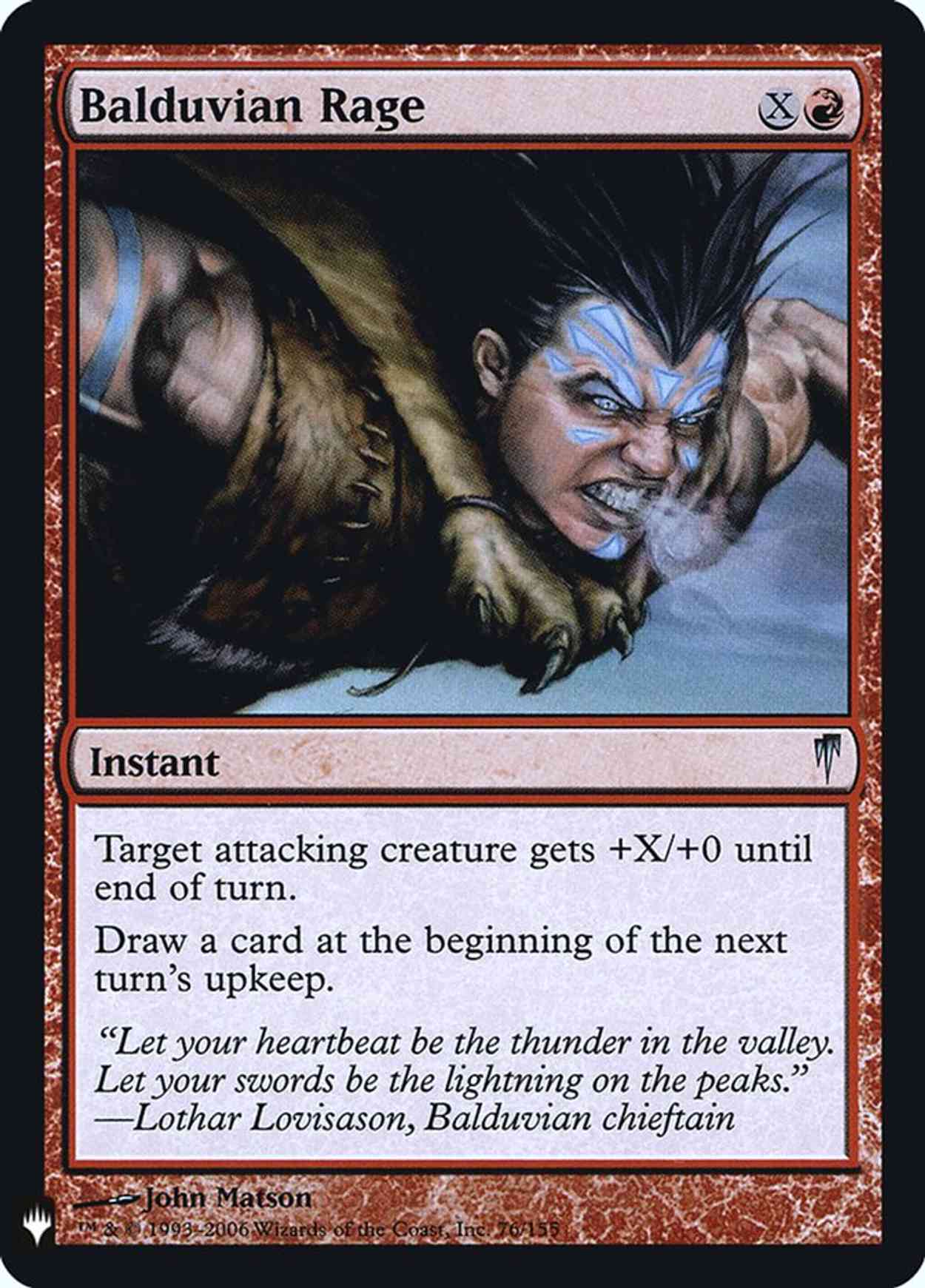Balduvian Rage magic card front