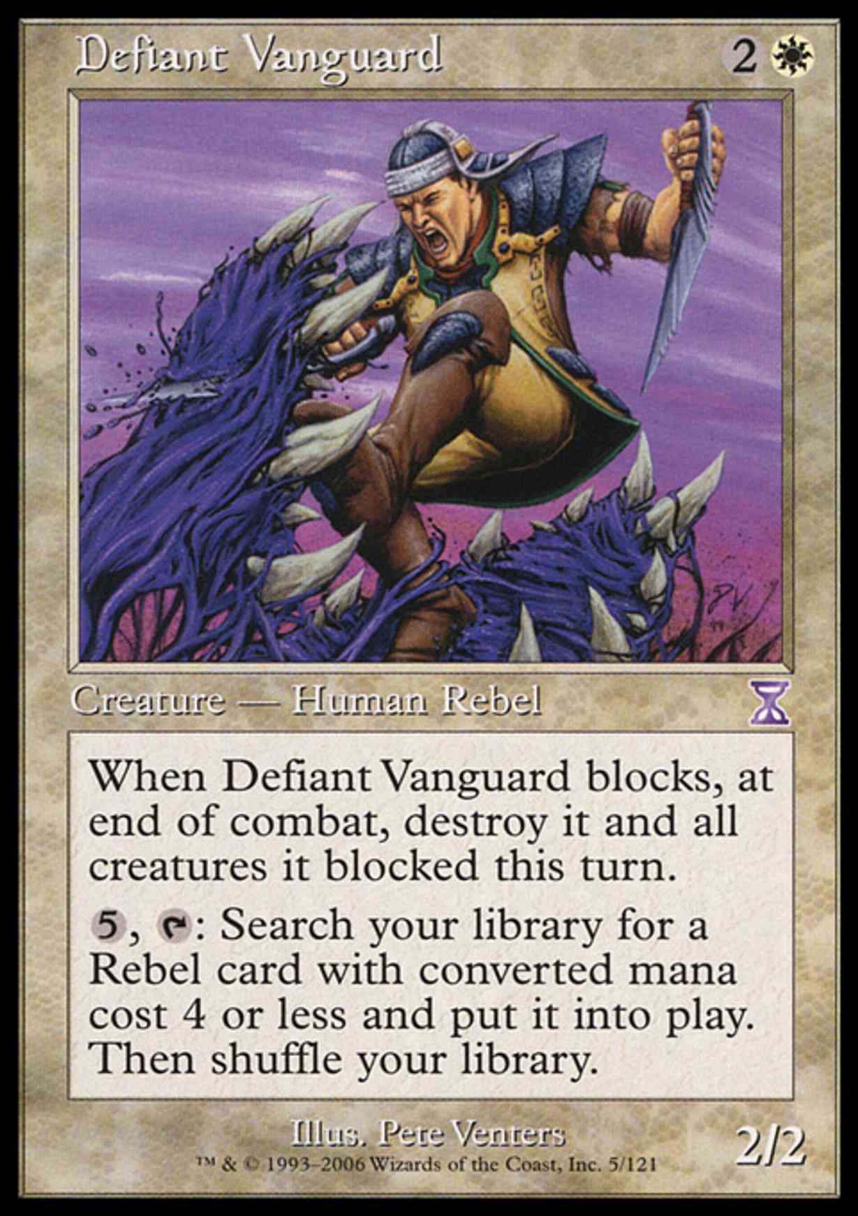 Defiant Vanguard magic card front