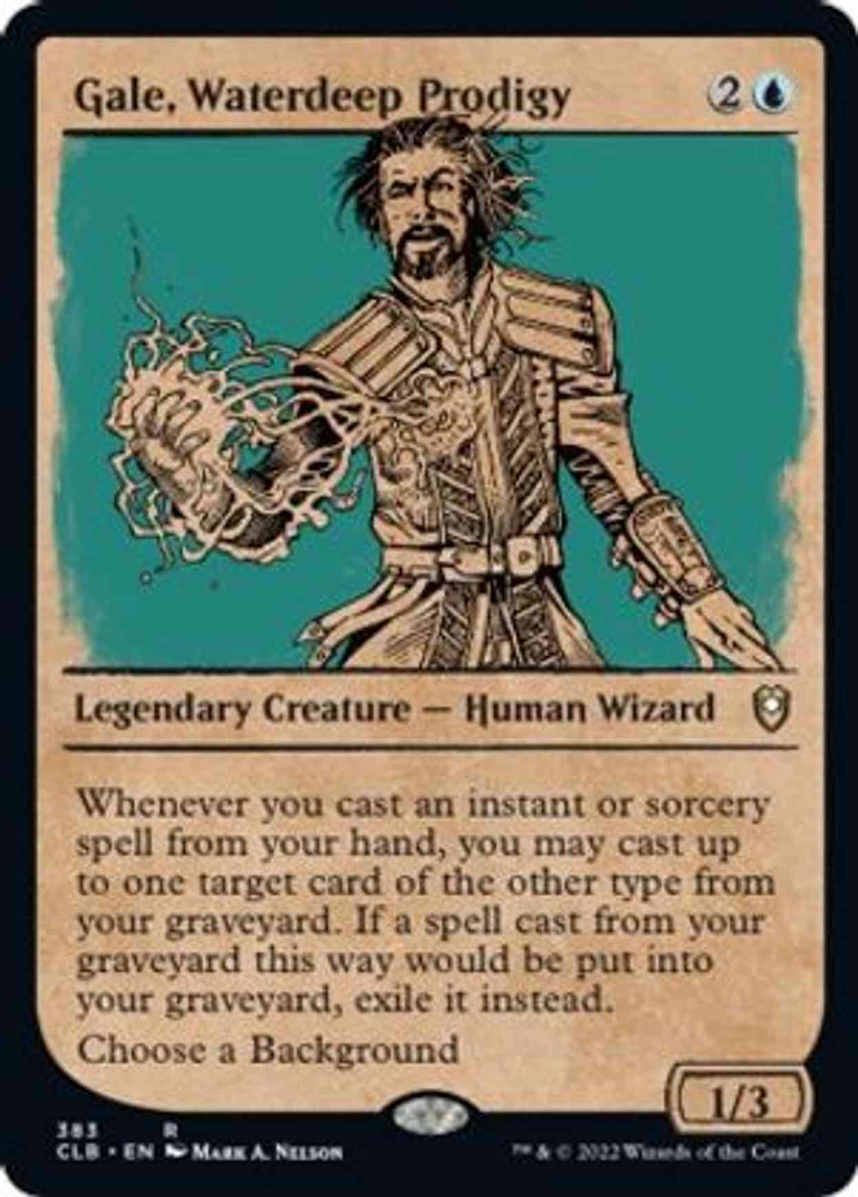 Gale, Waterdeep Prodigy (Showcase) magic card front