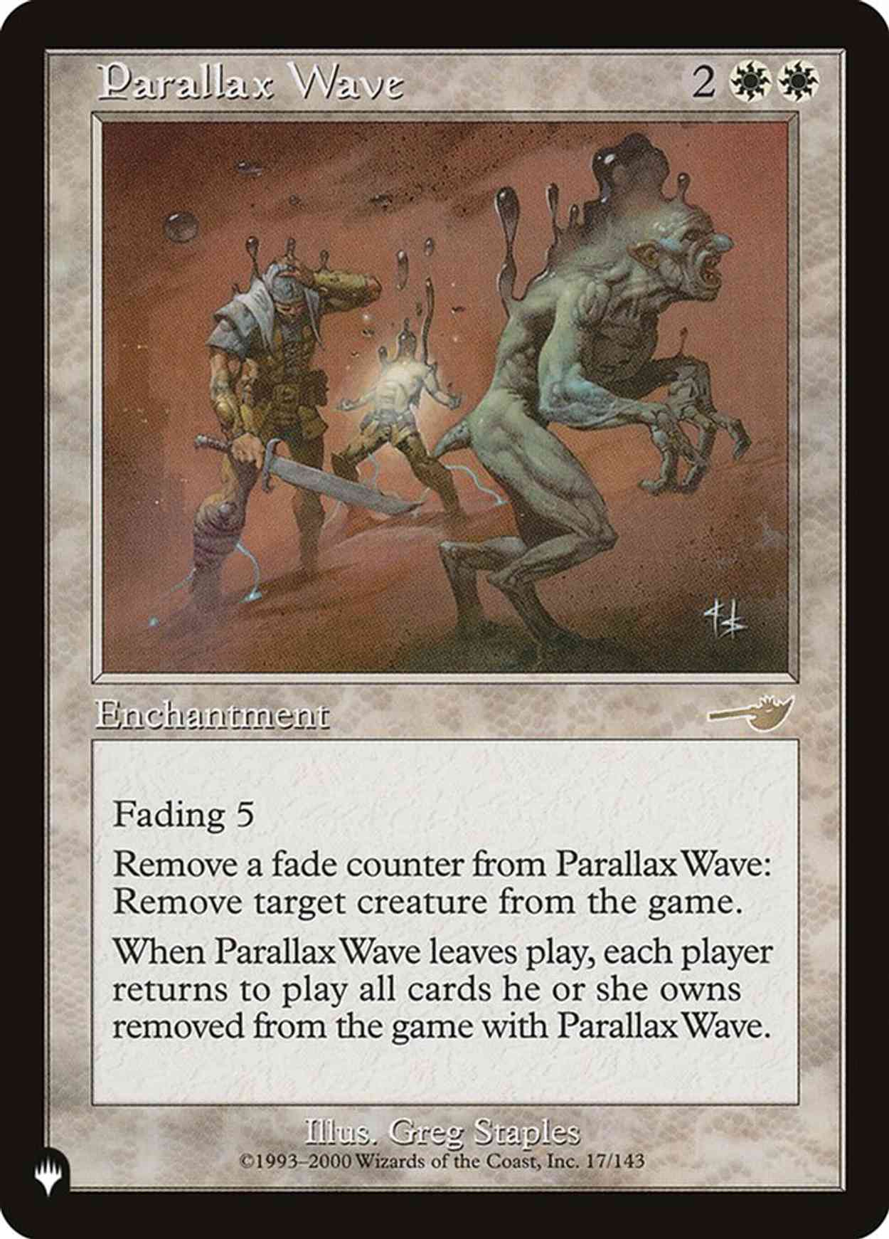 Parallax Wave magic card front