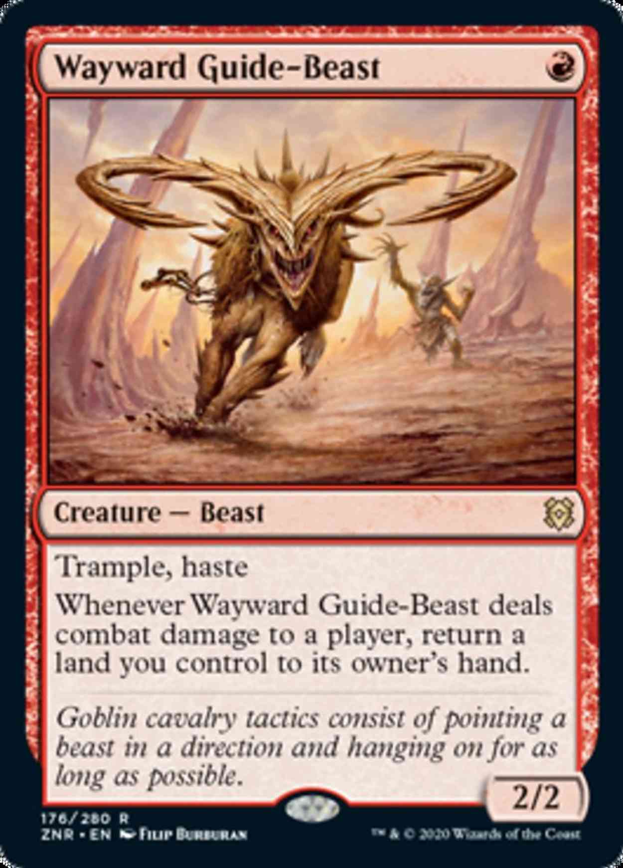 Wayward Guide-Beast magic card front
