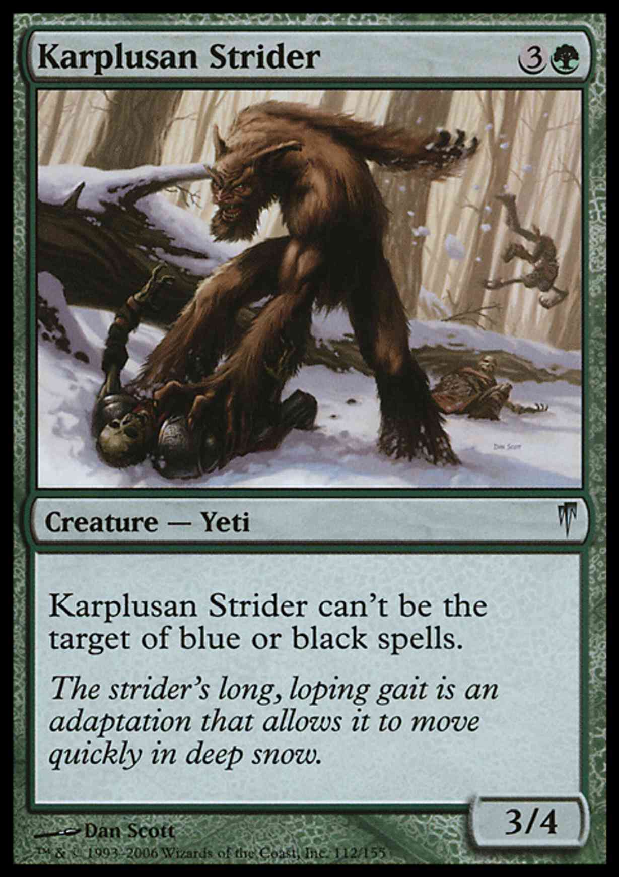 Karplusan Strider magic card front