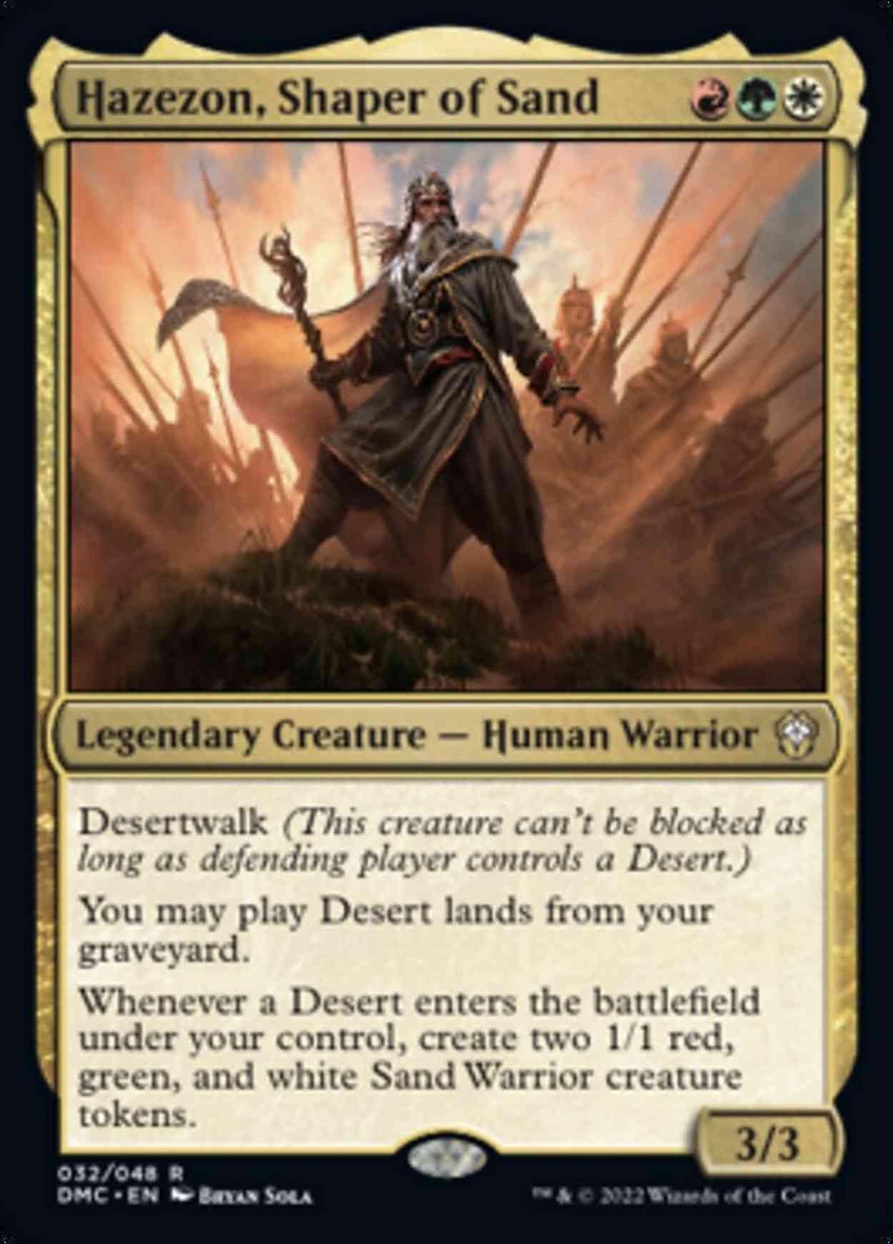 Hazezon, Shaper of Sand magic card front