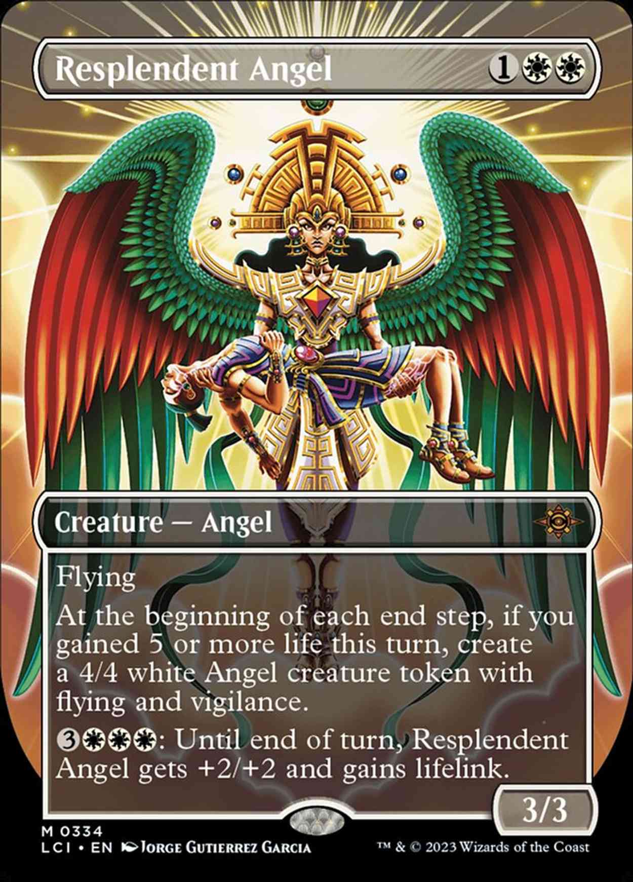 Resplendent Angel (Borderless) magic card front