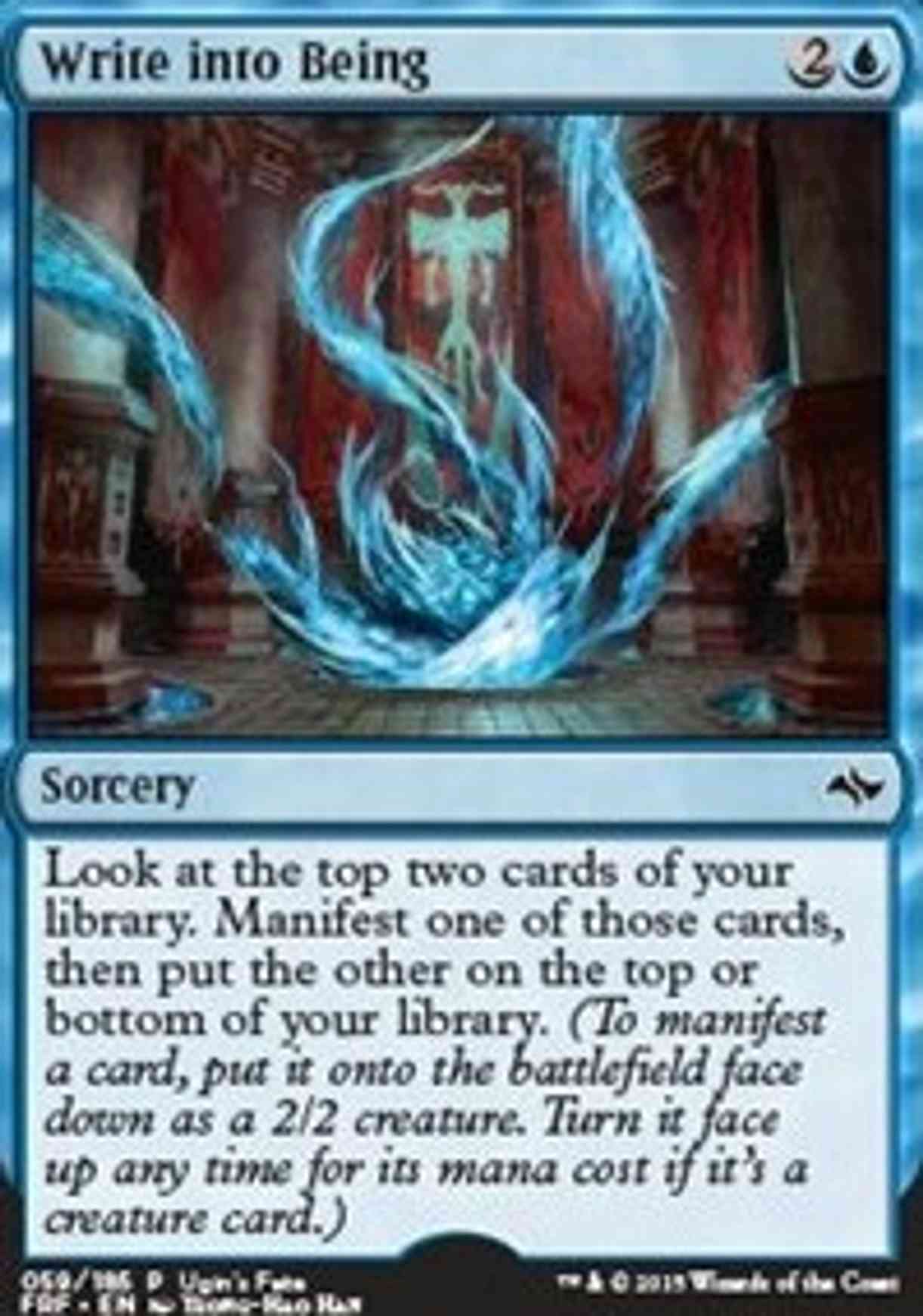 Write into Being magic card front