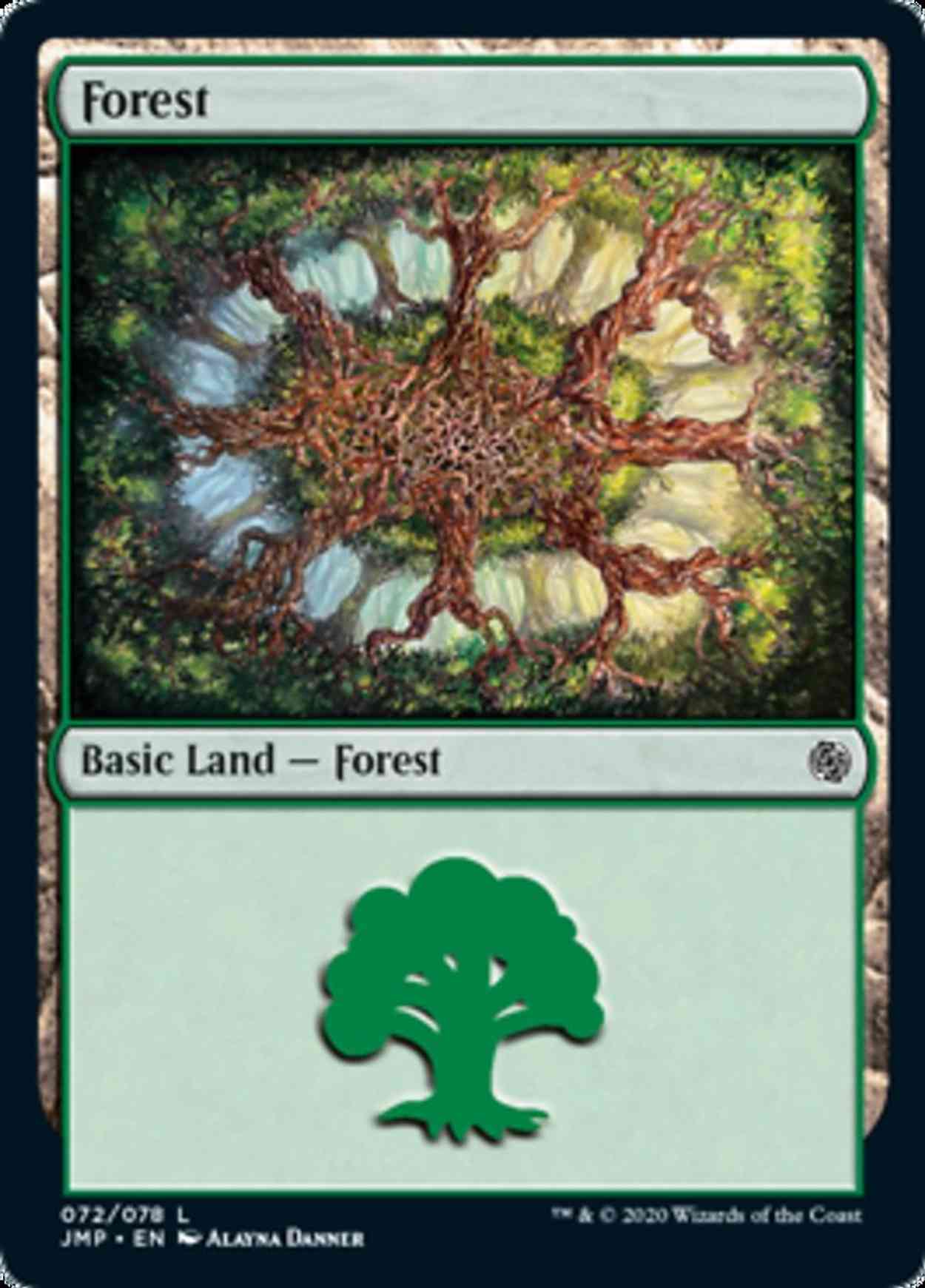 Forest (72) magic card front